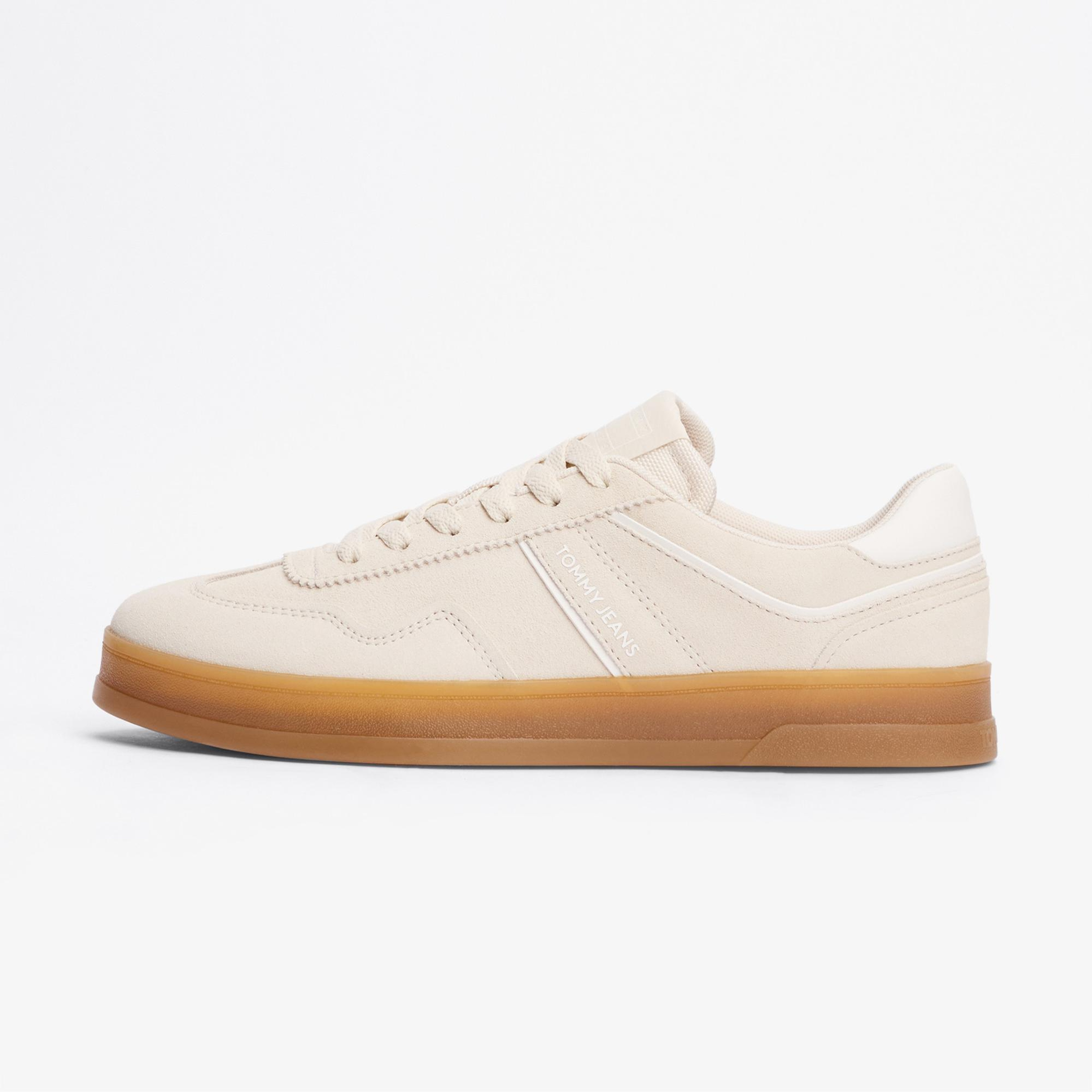 Tommy Hilfiger The Greenwich Suede Kadın Bej Sneaker