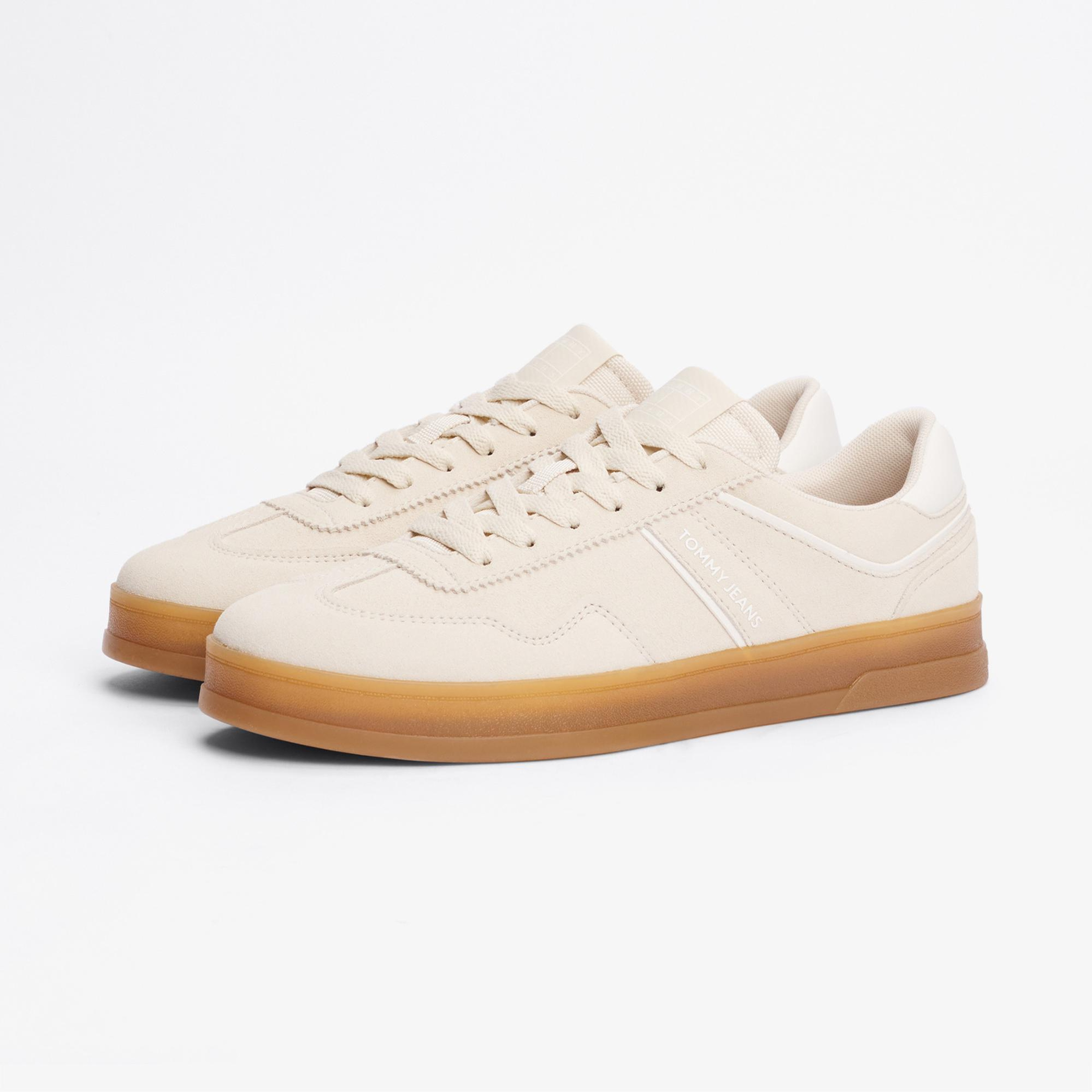 Tommy Hilfiger The Greenwich Suede Kadın Bej Sneaker