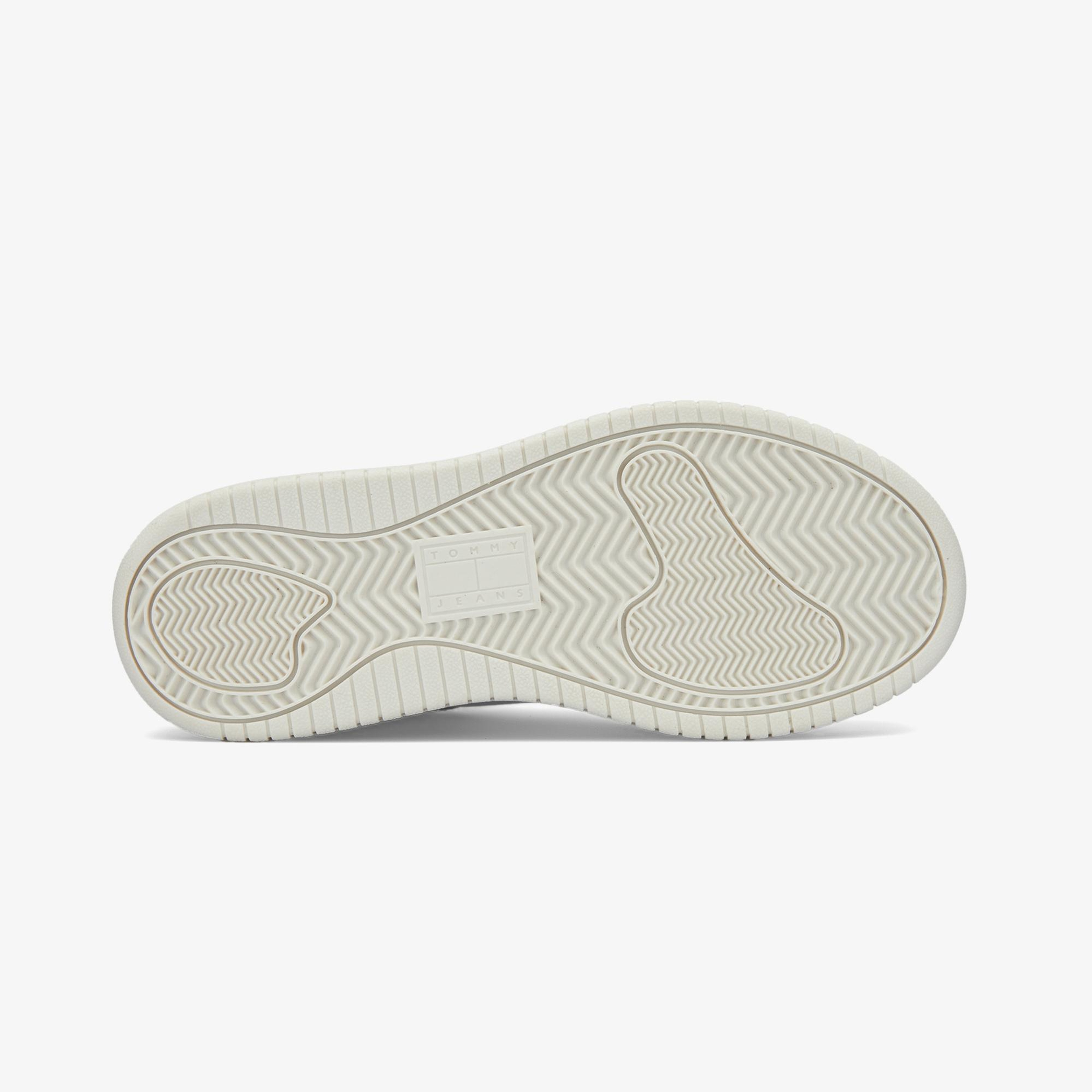 Tommy Jeans New Retro Basket Kadın Beyaz Sneaker