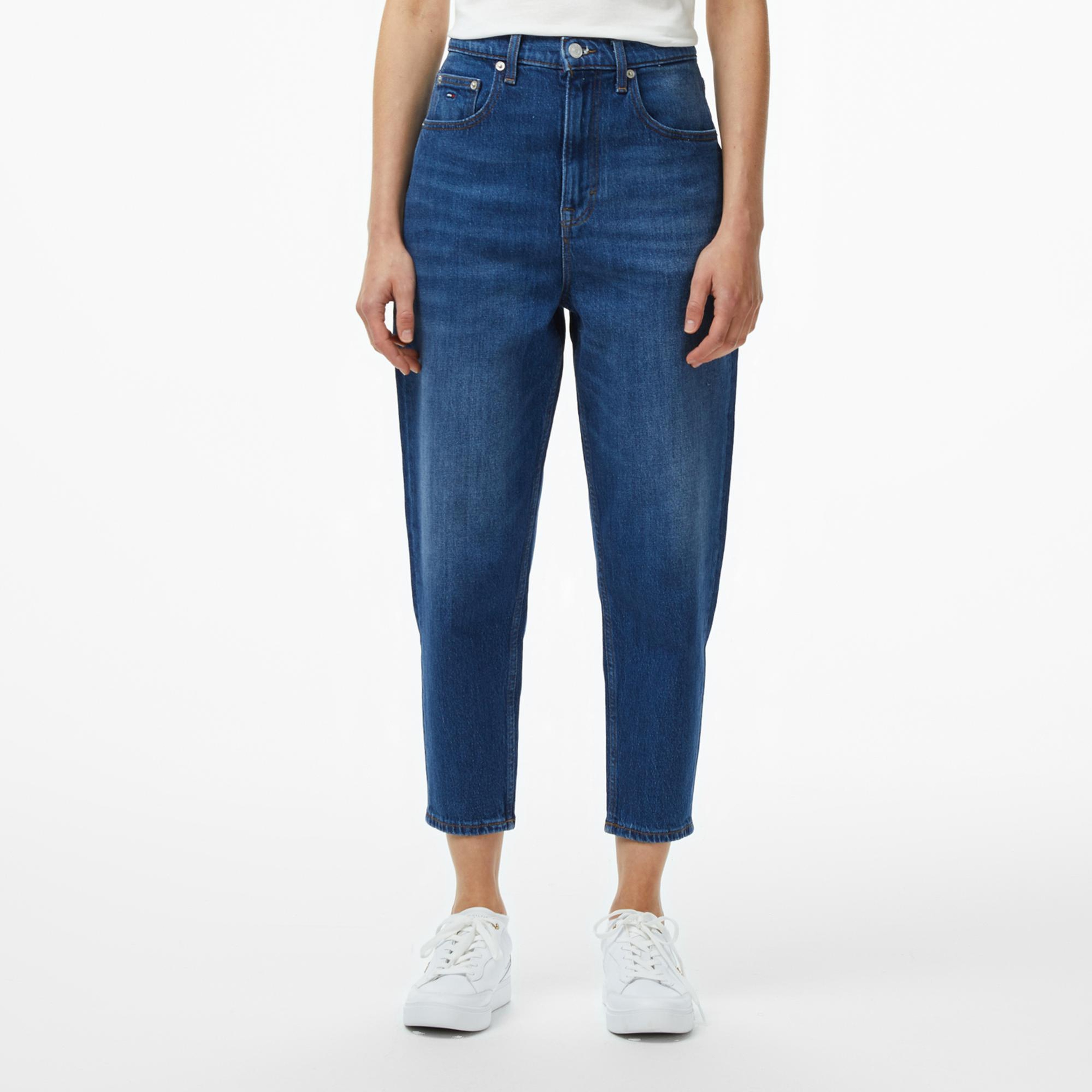 Tommy Jeans Mom Kadın Mavi Jean Pantolon
