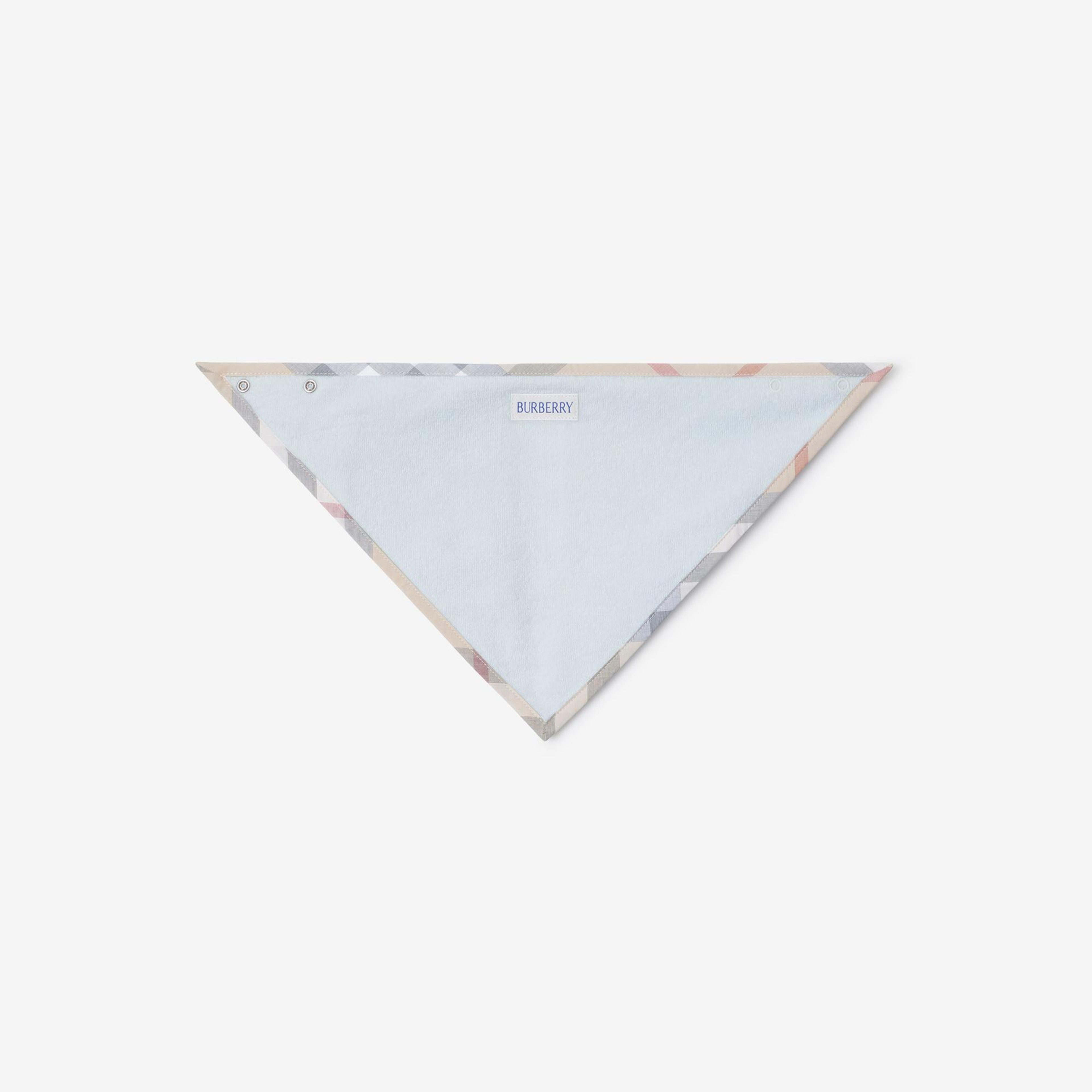 Burberry Hamilton Stretch Cotton Three-Piece Çocuk Mavi Bebek Takımı