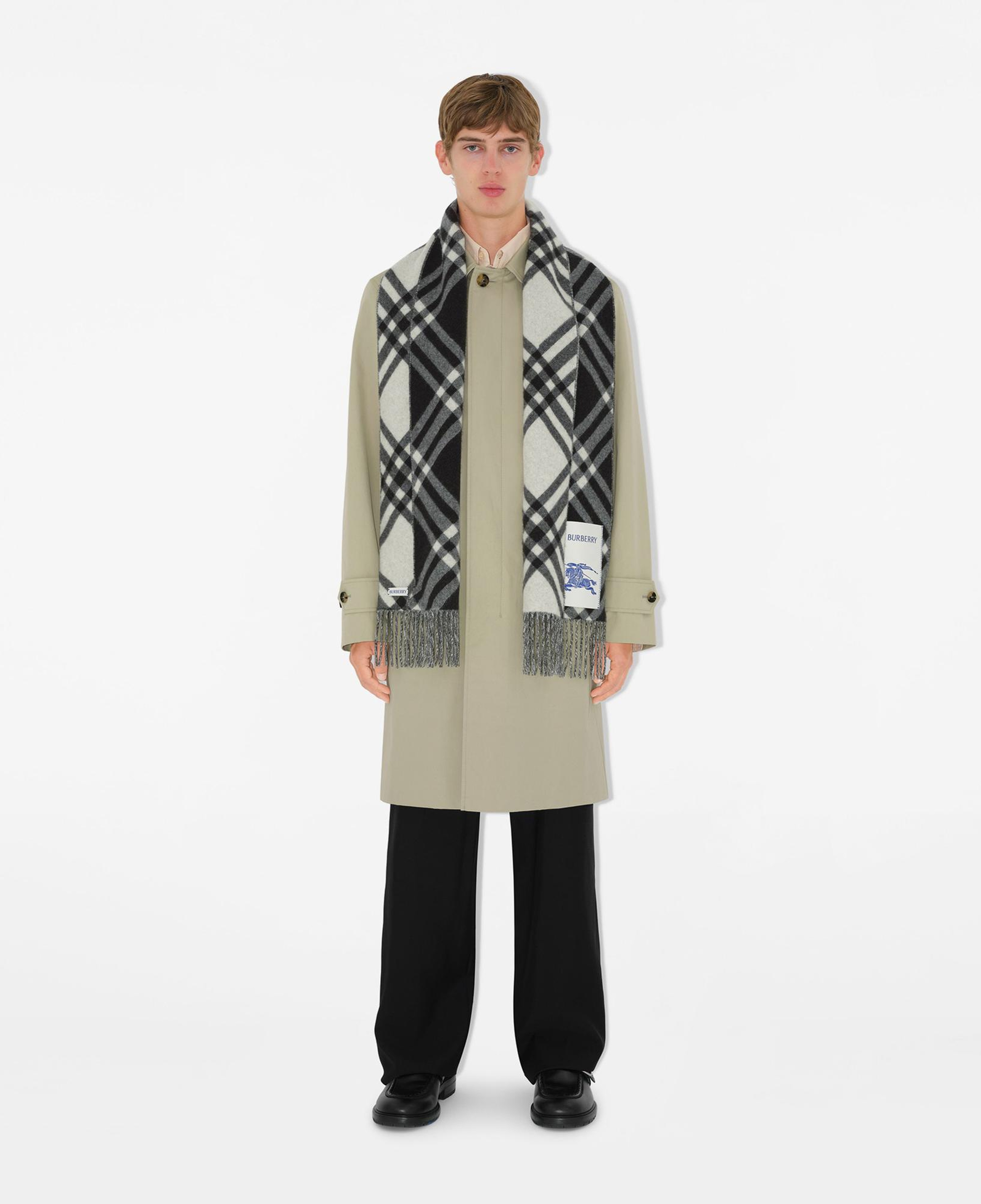 Burberry Check Kaşmir Unisex Siyah Atkı