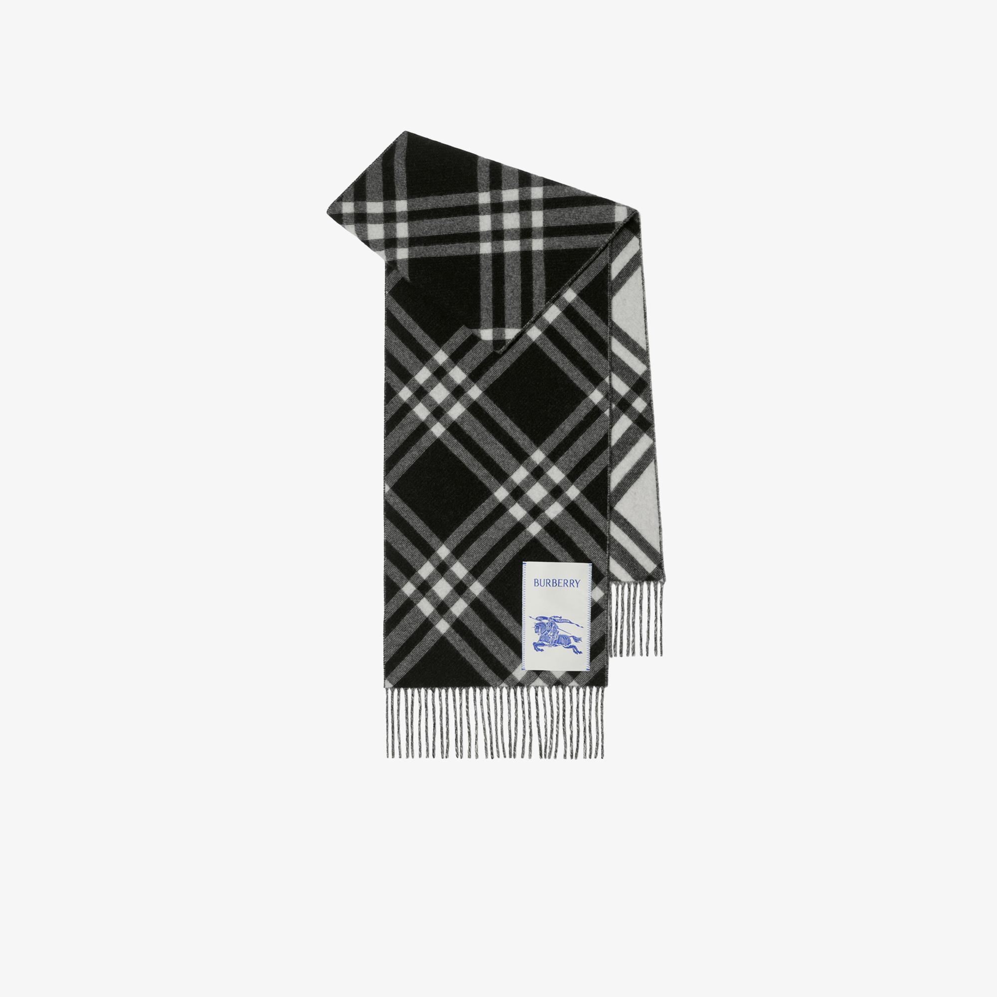 Burberry Check Kaşmir Unisex Siyah Atkı