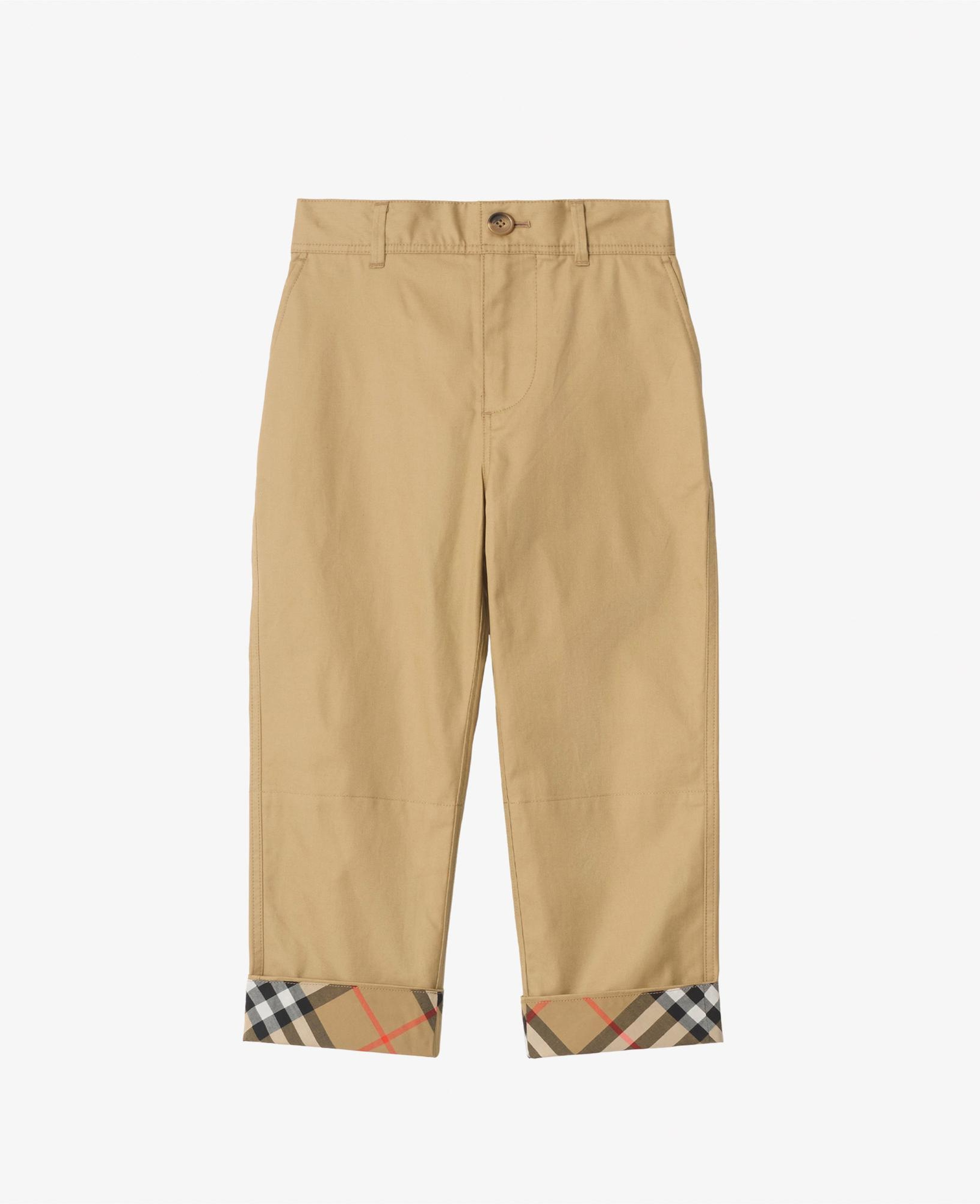 Burberry Sheldon Check Çocuk Bej Pantolon