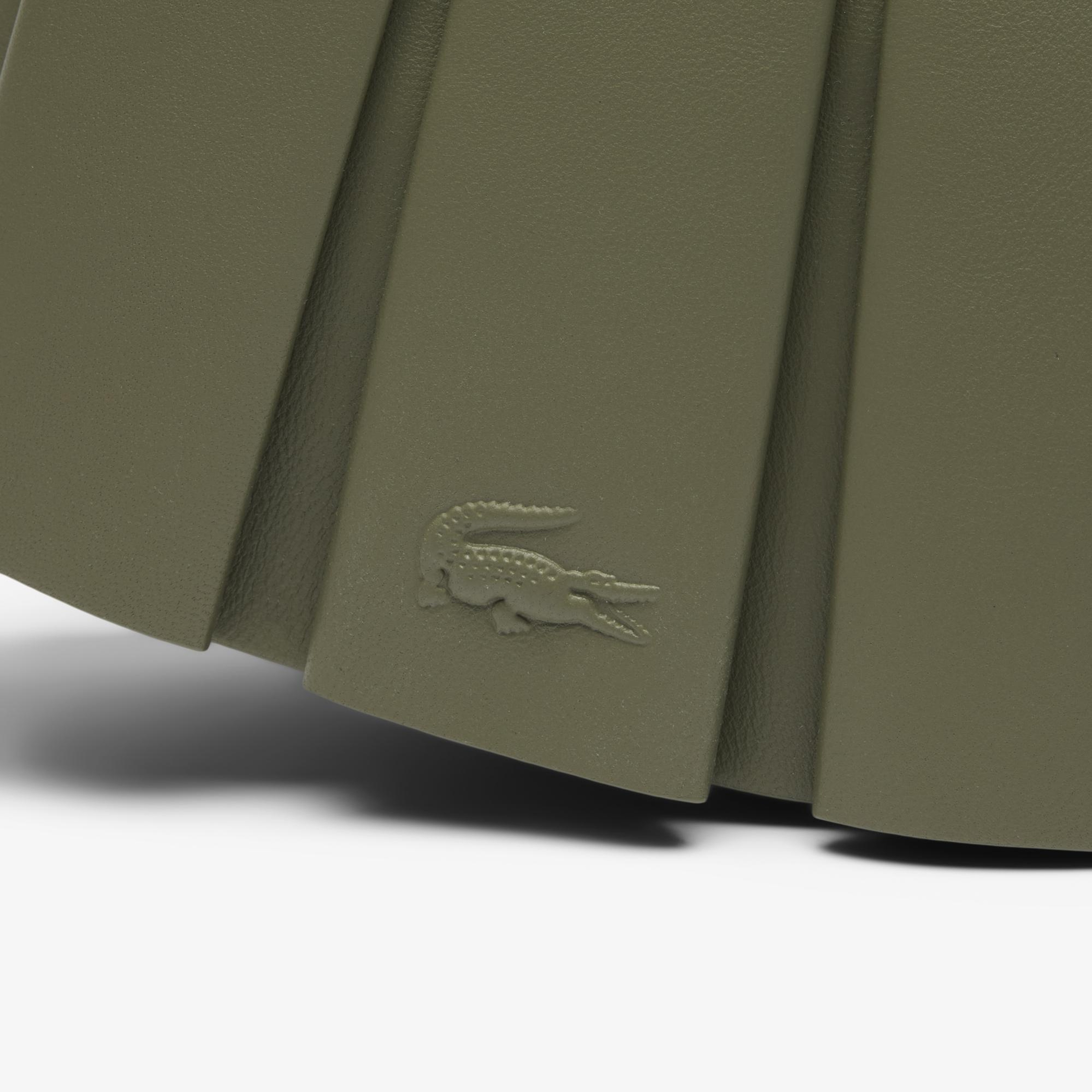 Lacoste Medium Lenglen Kadın Deri Haki Omuz Çantası