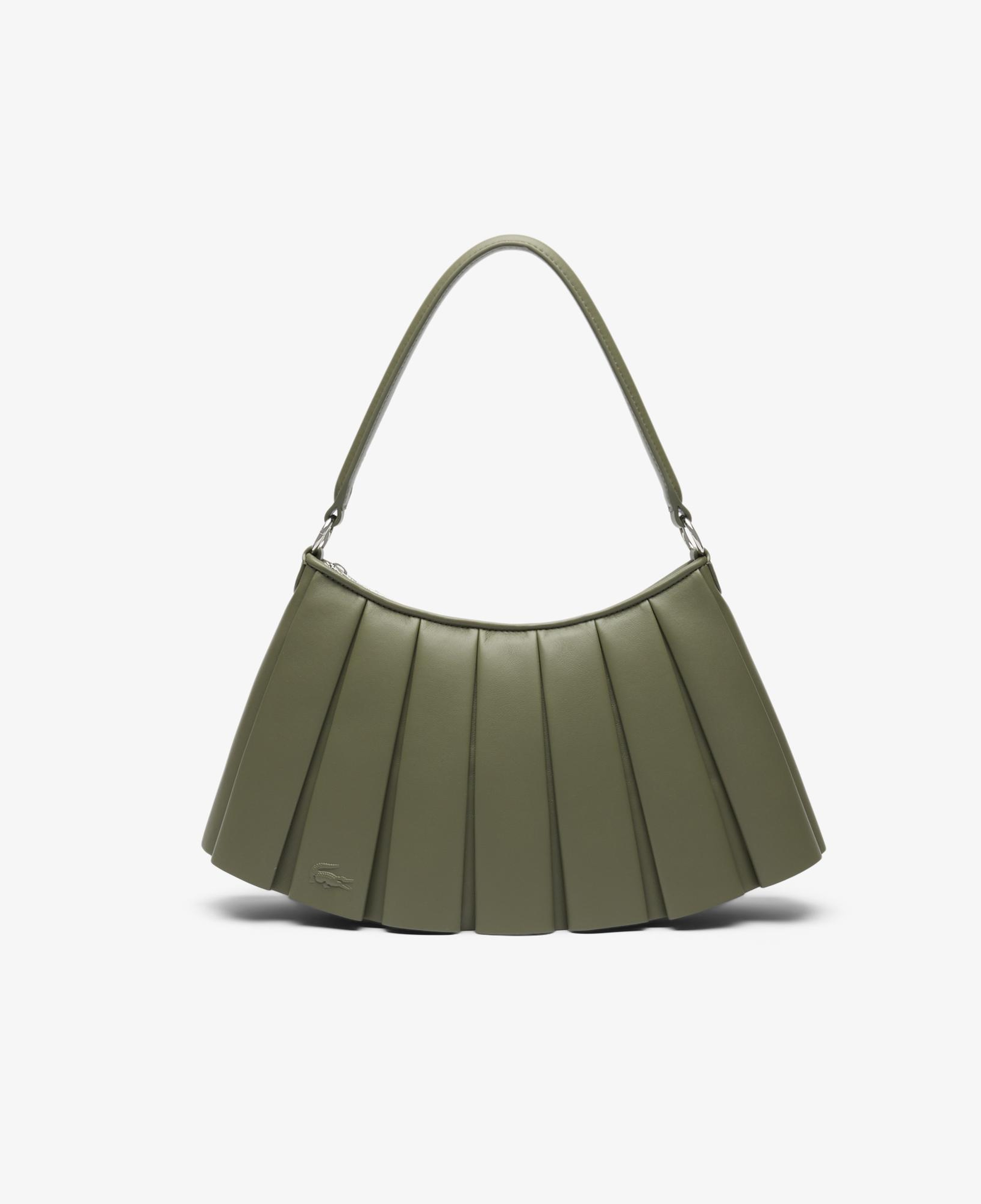 Lacoste Medium Lenglen Kadın Deri Haki Omuz Çantası