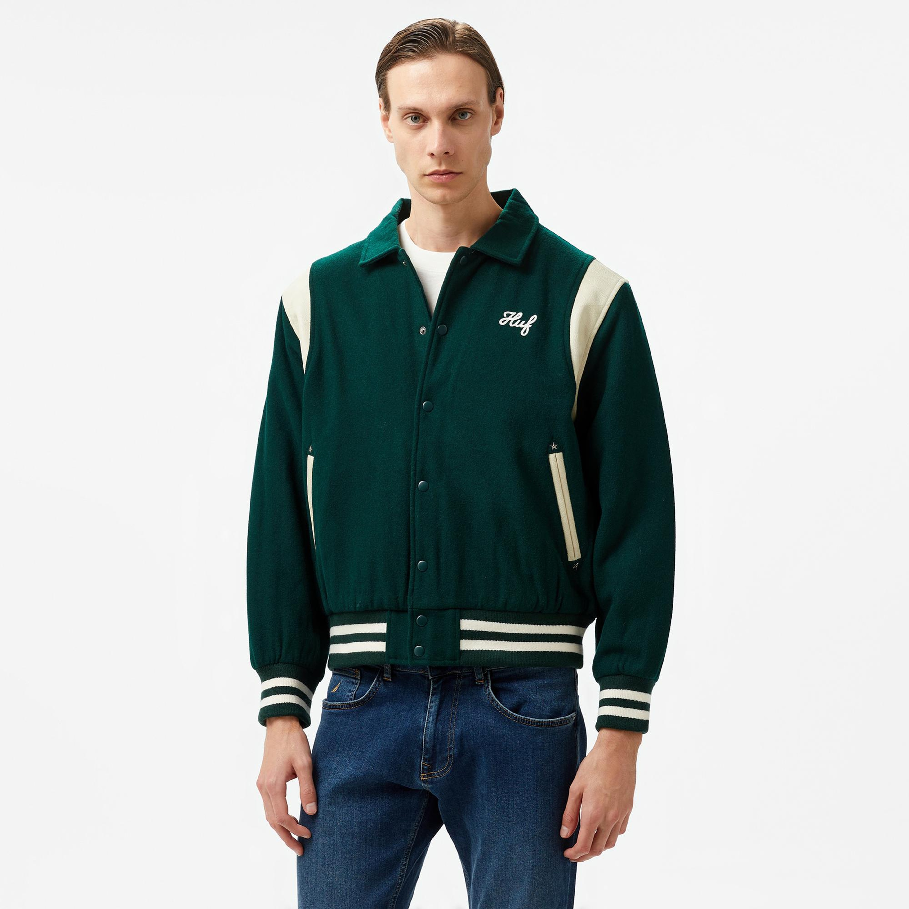 Huf Song Varsity Erkek Yeşil Ceket