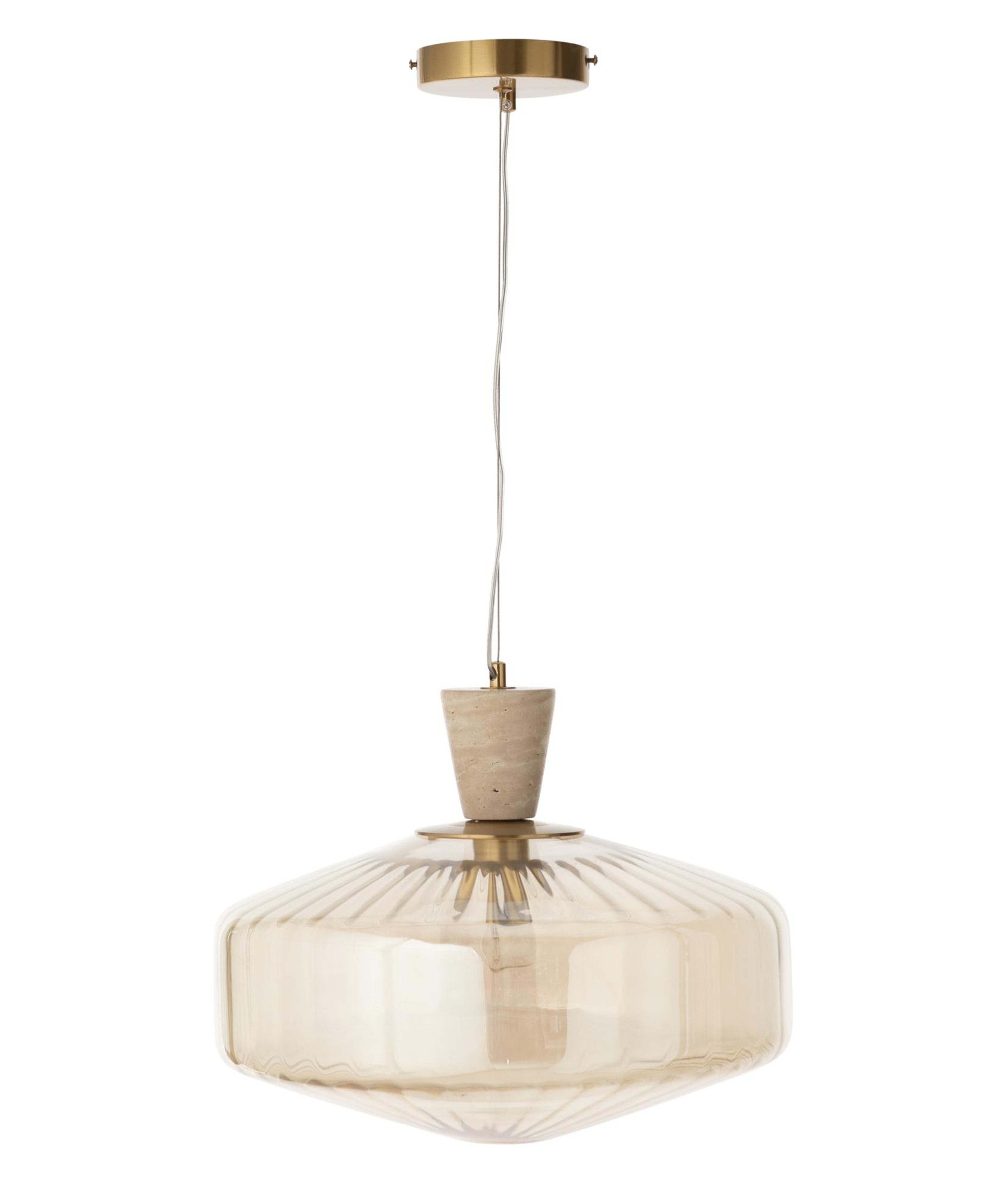 SOLIN TEKLİ SARKIT AVİZE 40X40X80 CM