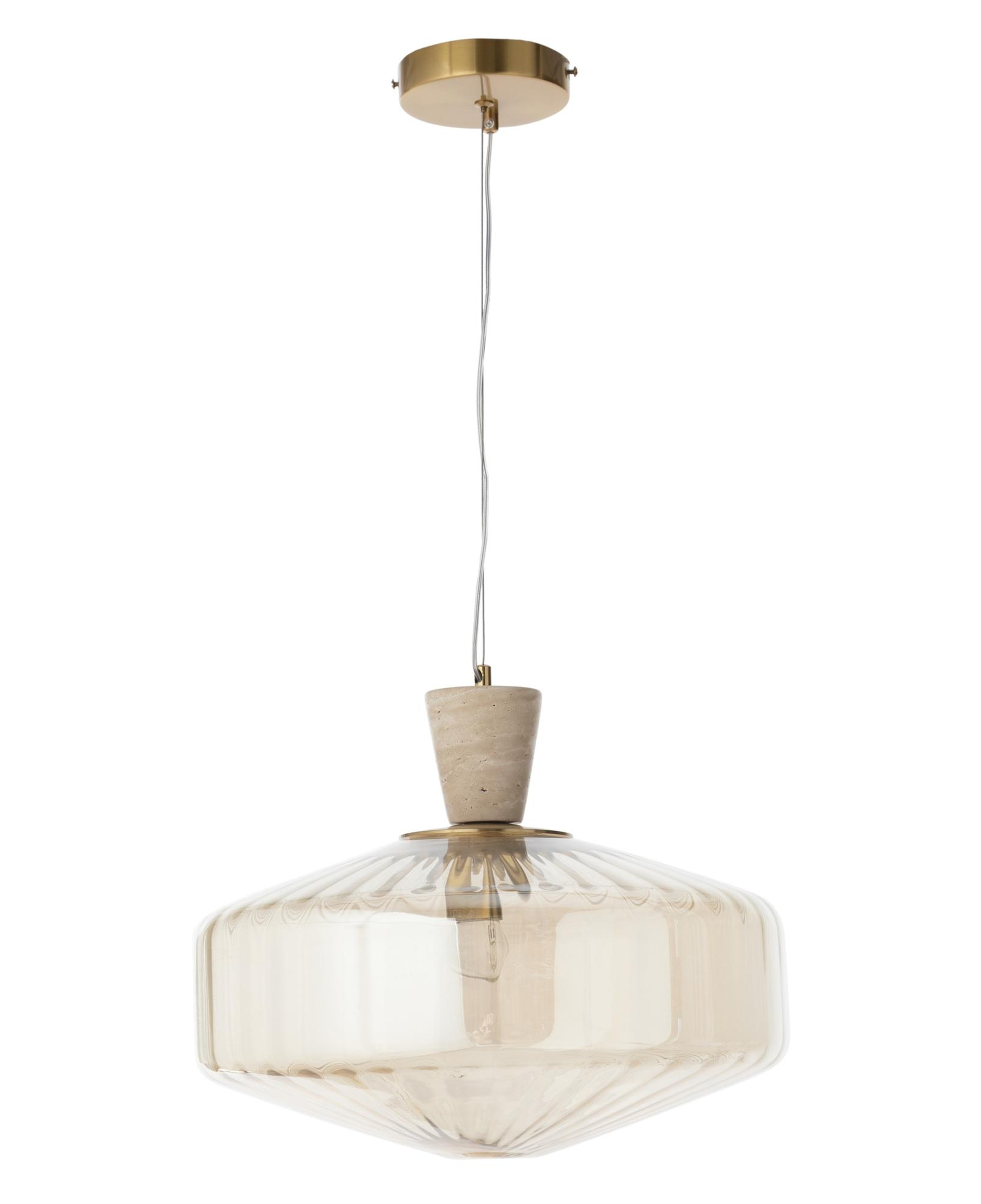 SOLIN TEKLİ SARKIT AVİZE 40X40X80 CM