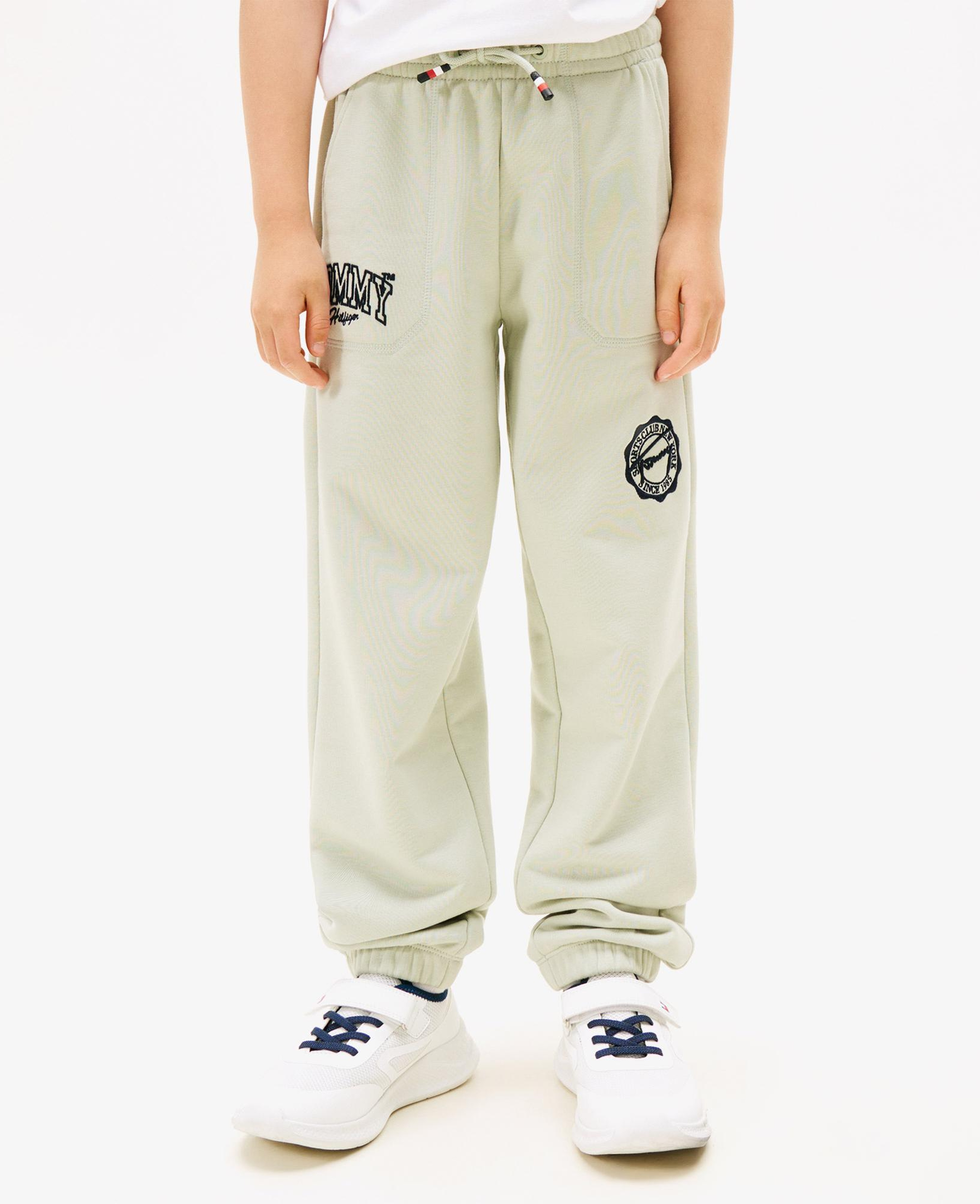 Tommy Hilfiger Varsity Graphic Çocuk Yeşil Eşofman Altı