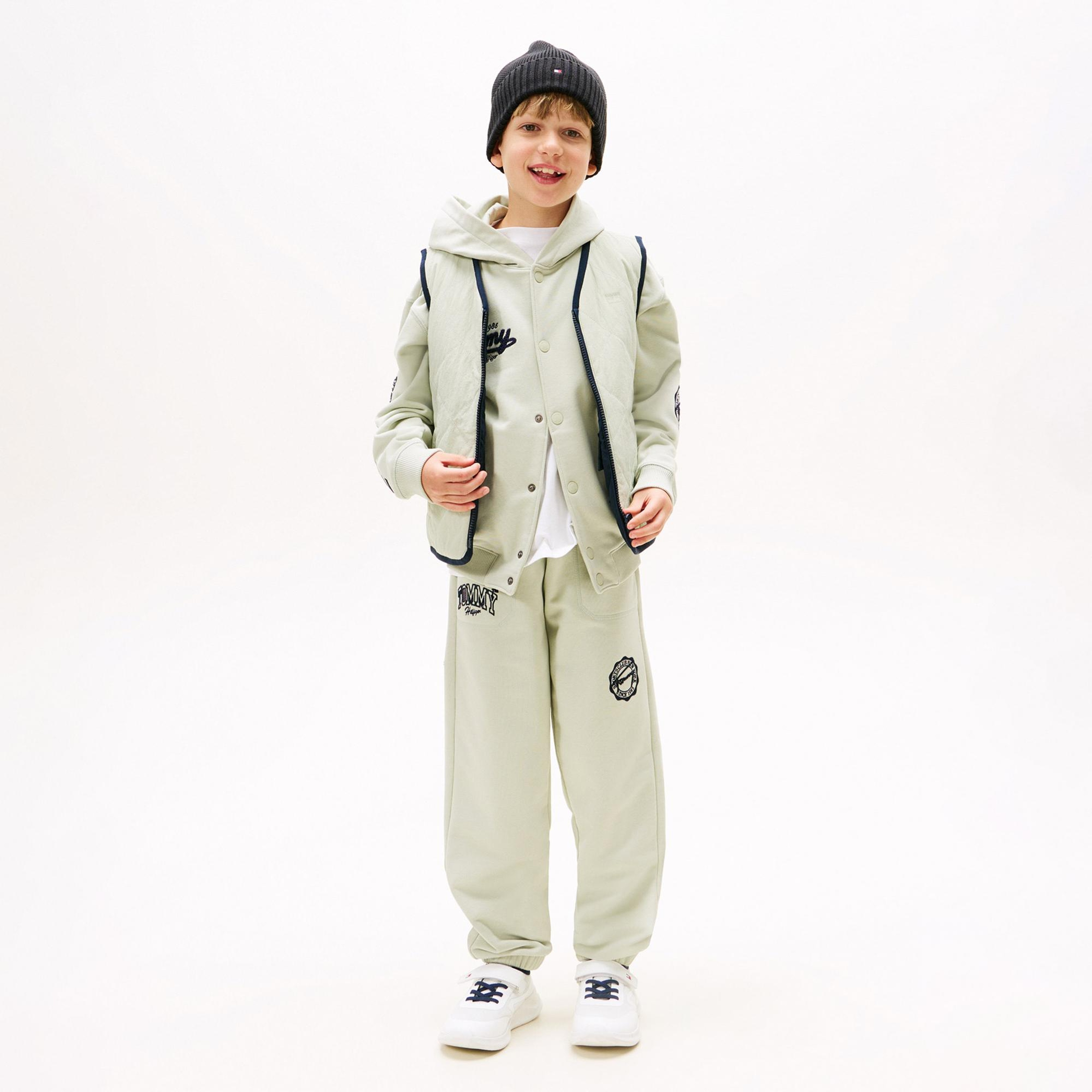 Tommy Hilfiger Varsity Graphic Çocuk Yeşil Eşofman Altı