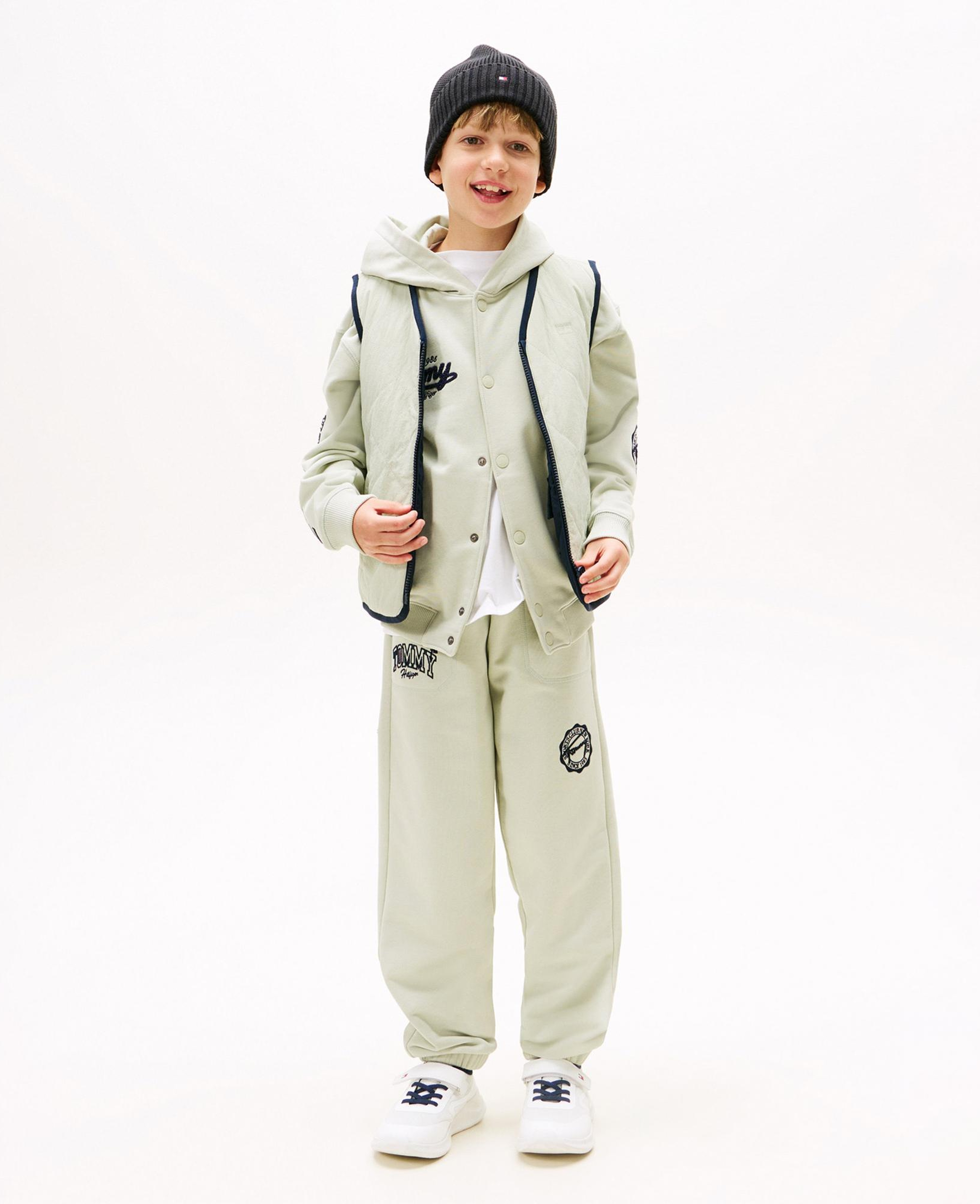 Tommy Hilfiger Varsity Graphic Çocuk Yeşil Eşofman Altı