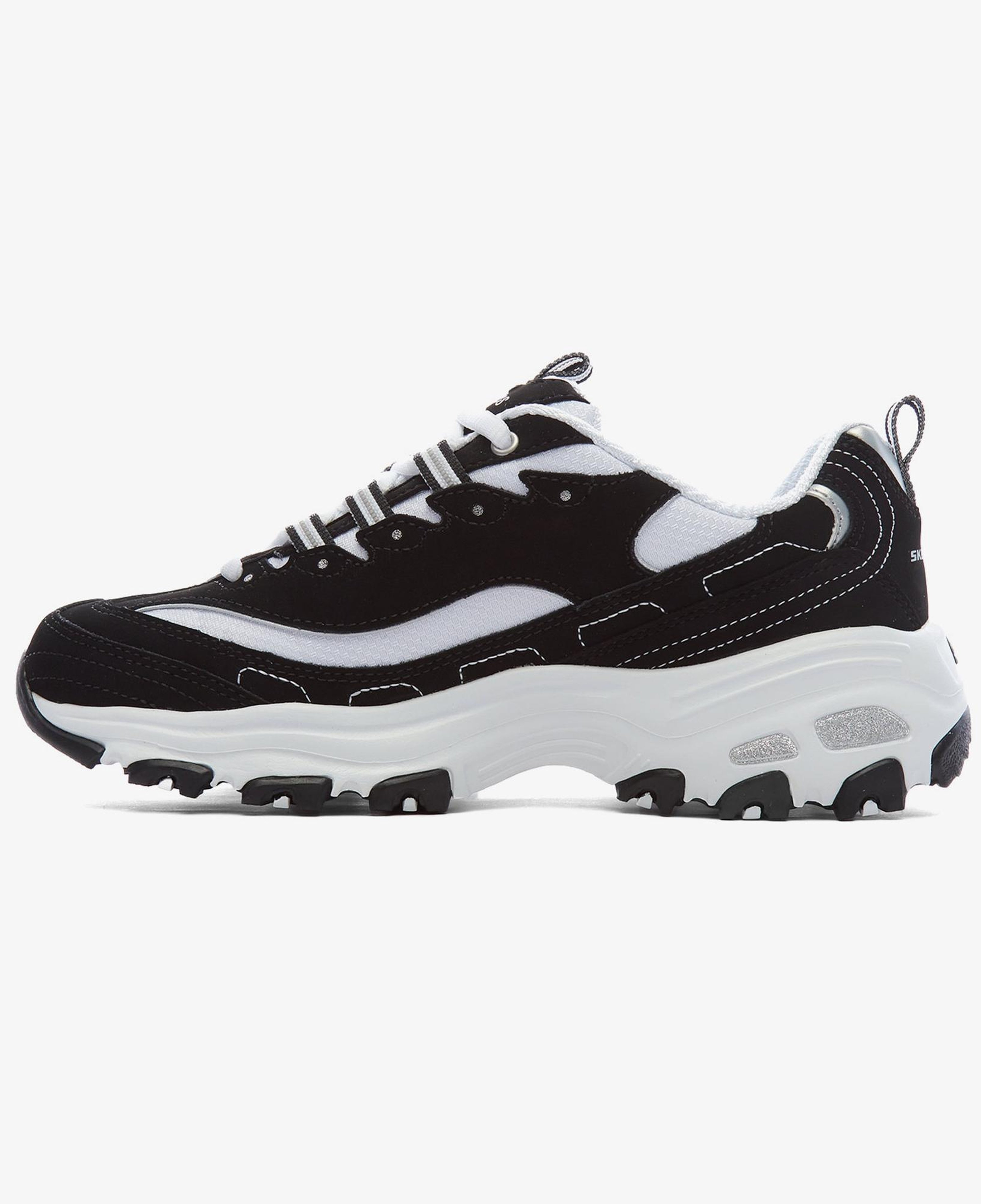 Skechers D'Lites-Biggest Fan Kadın Siyah-Beyaz Spor Ayakkabı