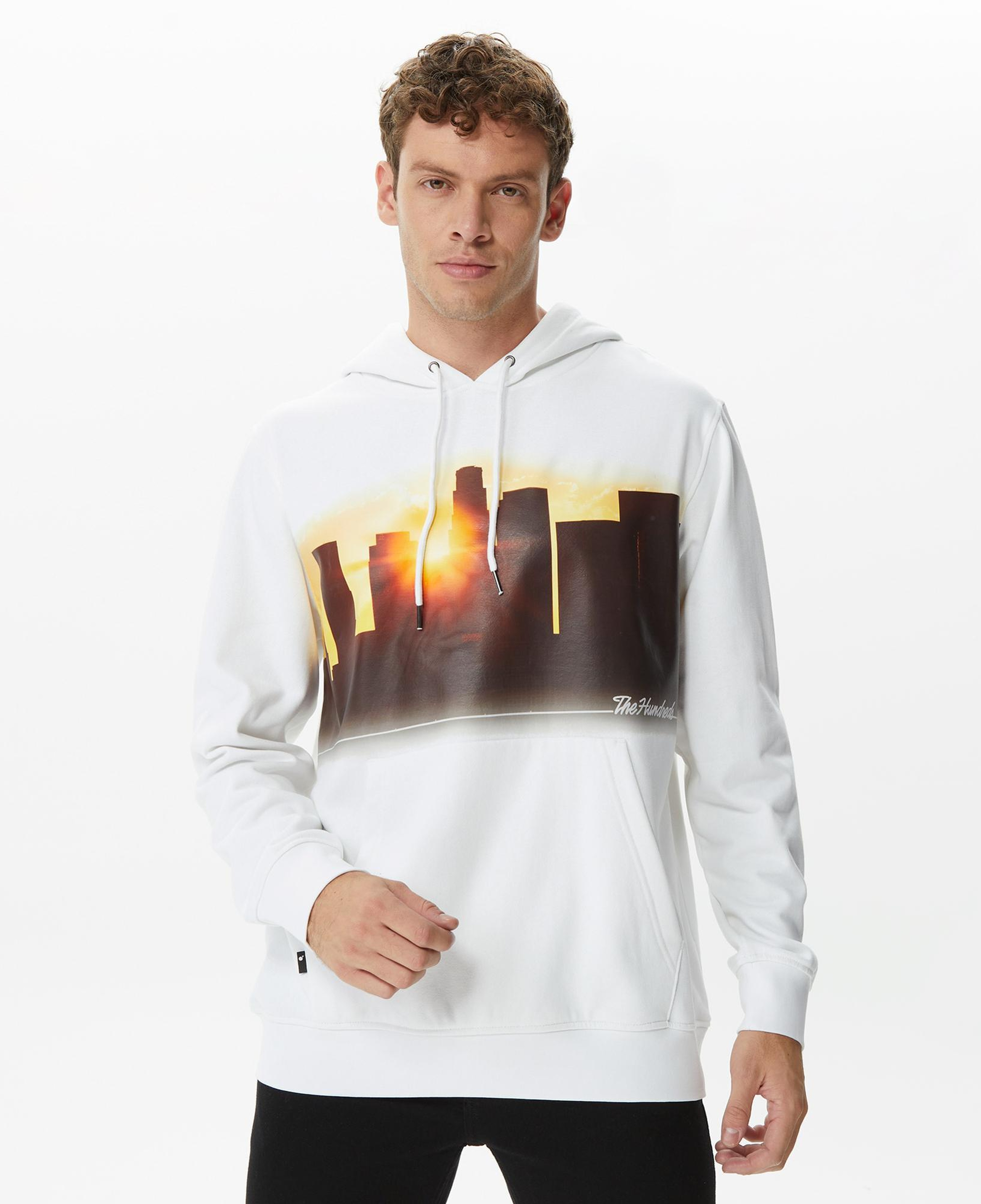 The Hundreds Skyline Erkek Beyaz Hoodie