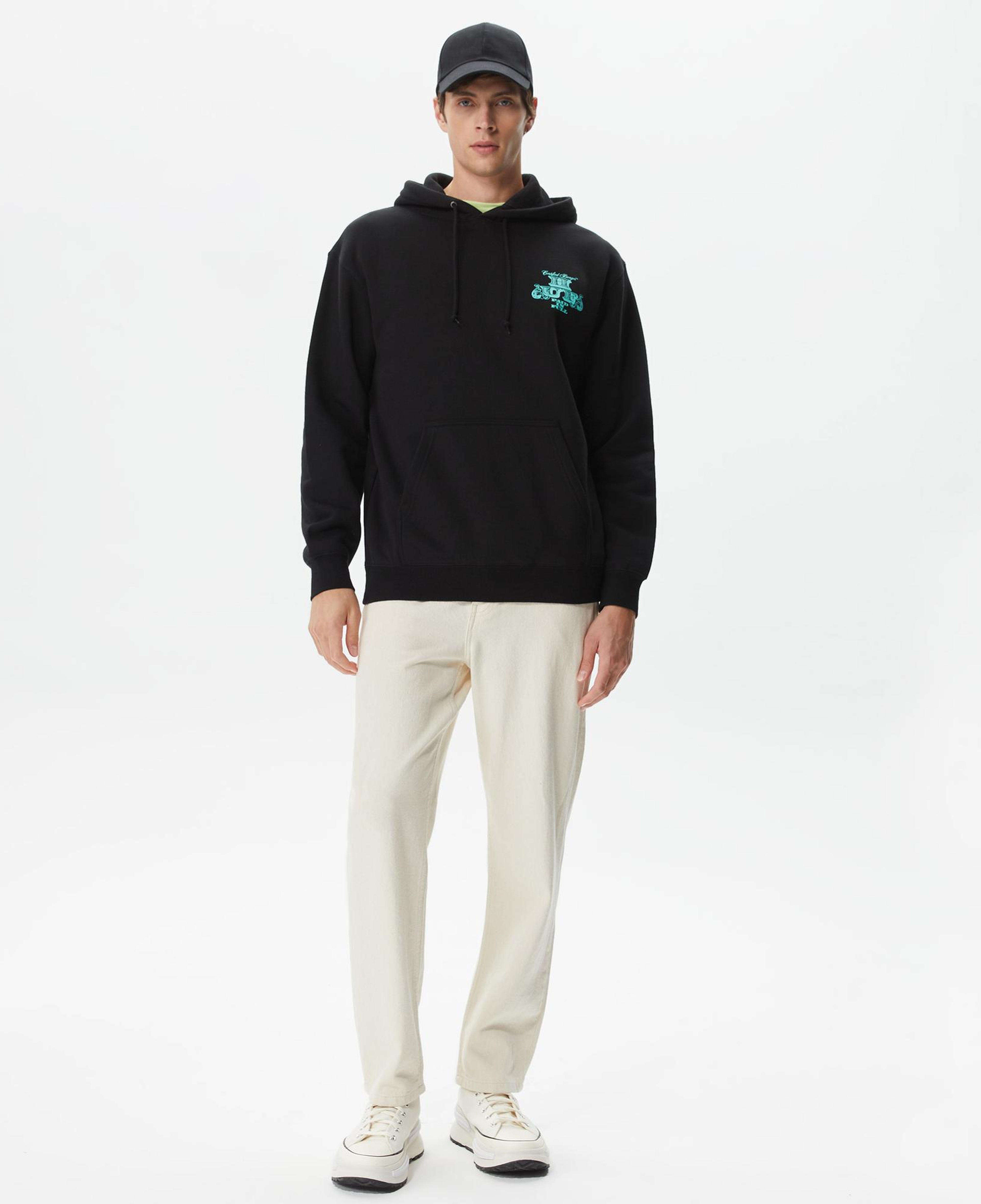 Huf Paid In Full Pullover Erkek Siyah Hoodie