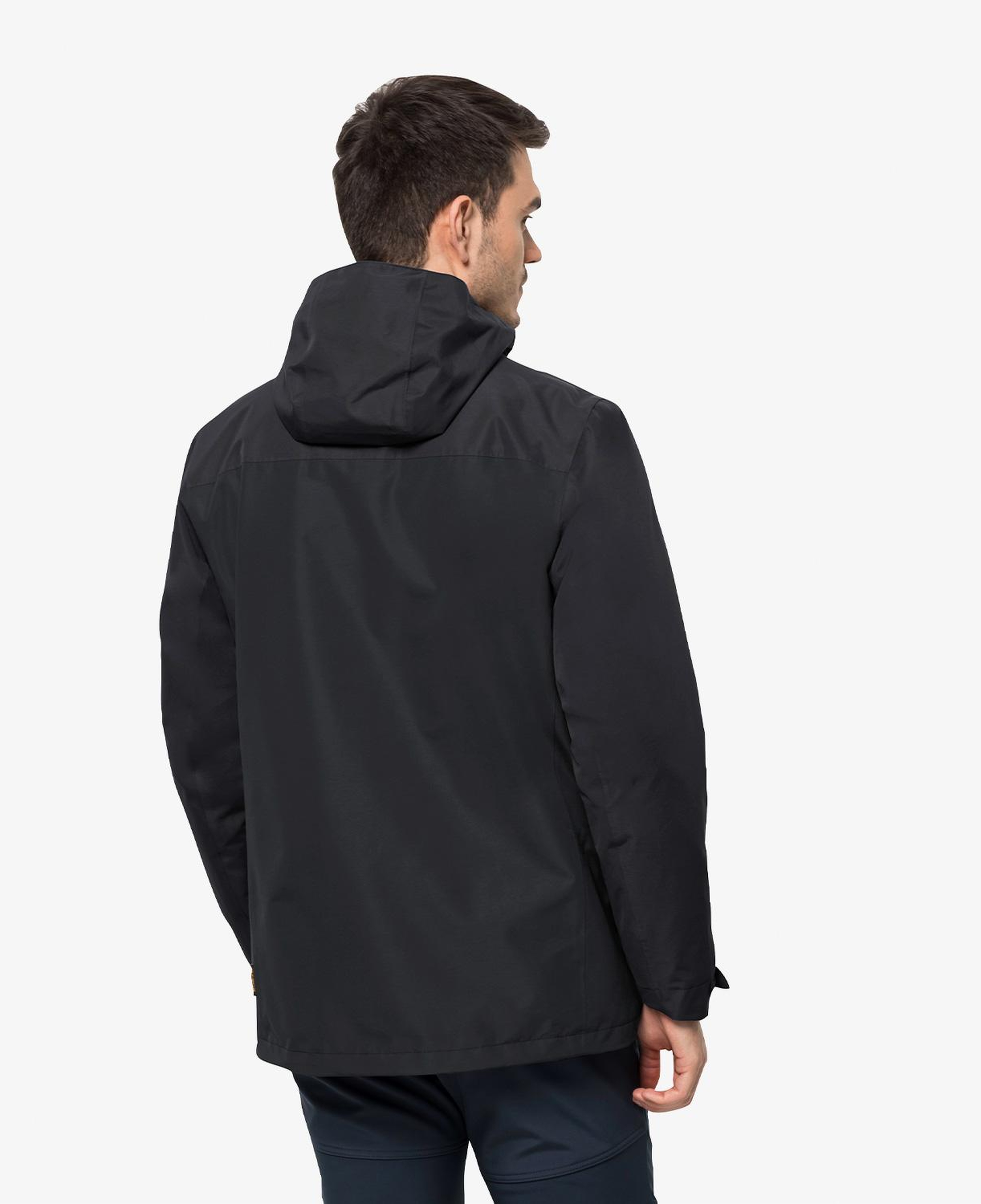 Jack Wolfskin Taubenberg 3in1 Erkek Siyah Su Geçirmez Mont