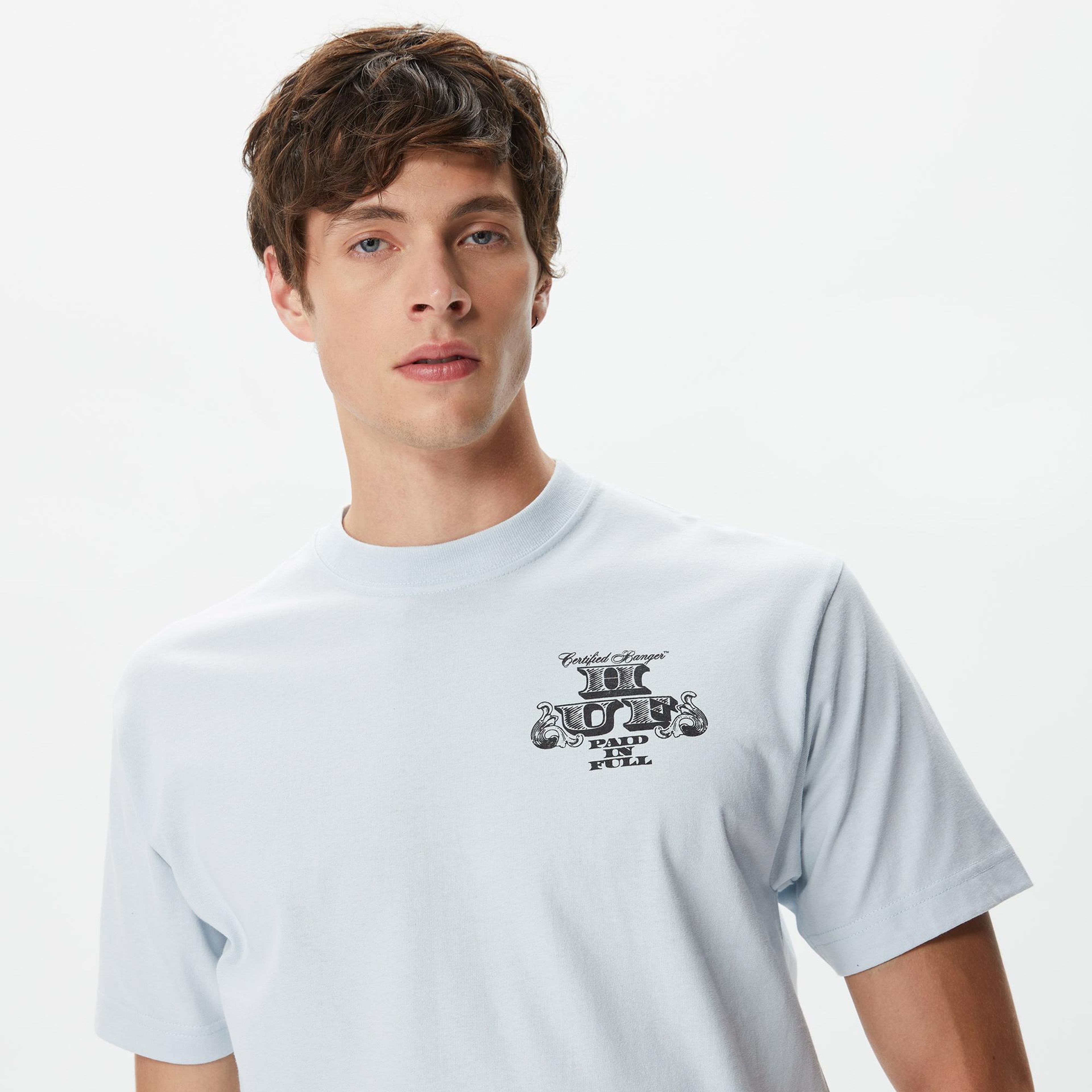 Huf Paid In Full Erkek Beyaz T-Shirt