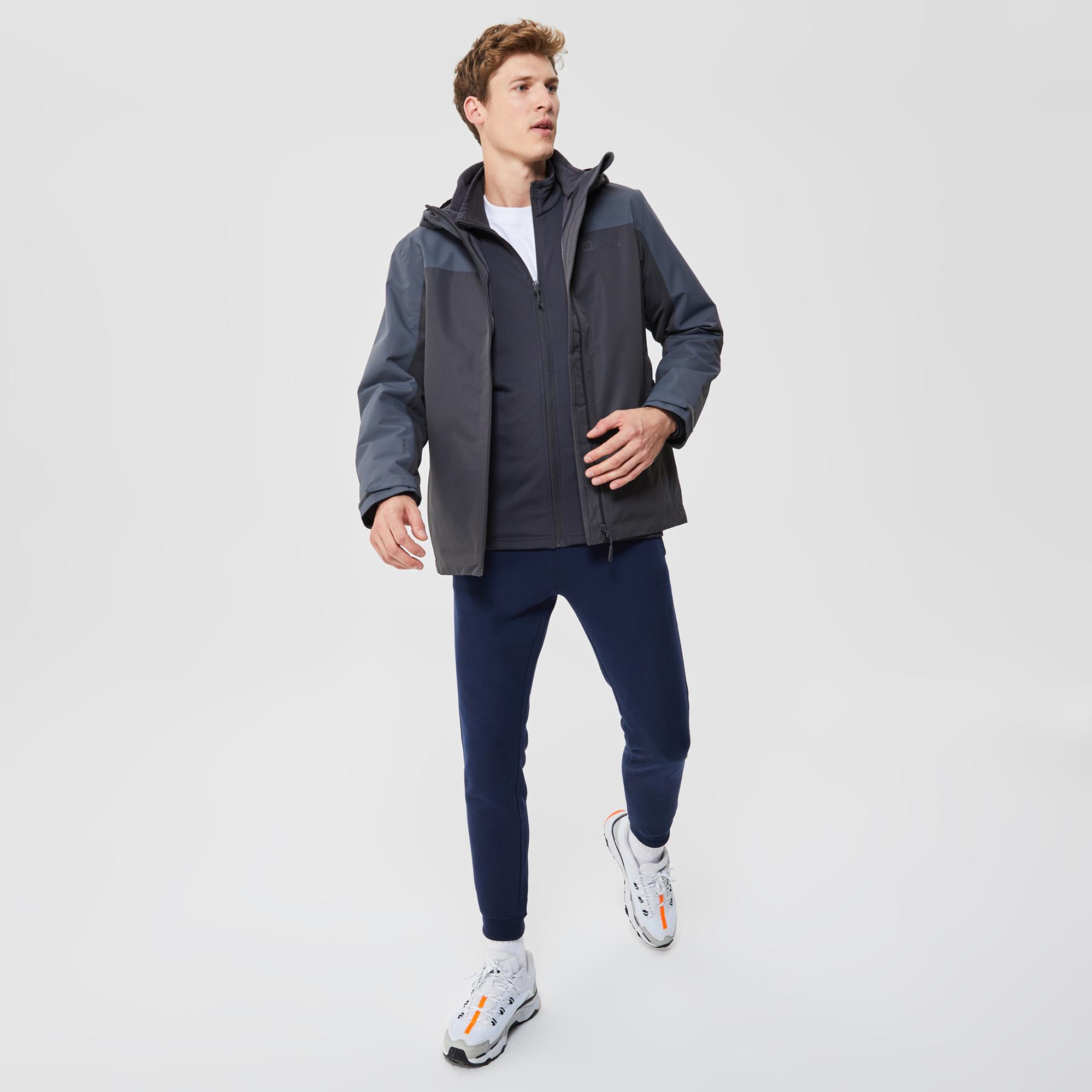 Jack Wolfskin Taubenberg 3-in-1 Siyah Erkek Ceket