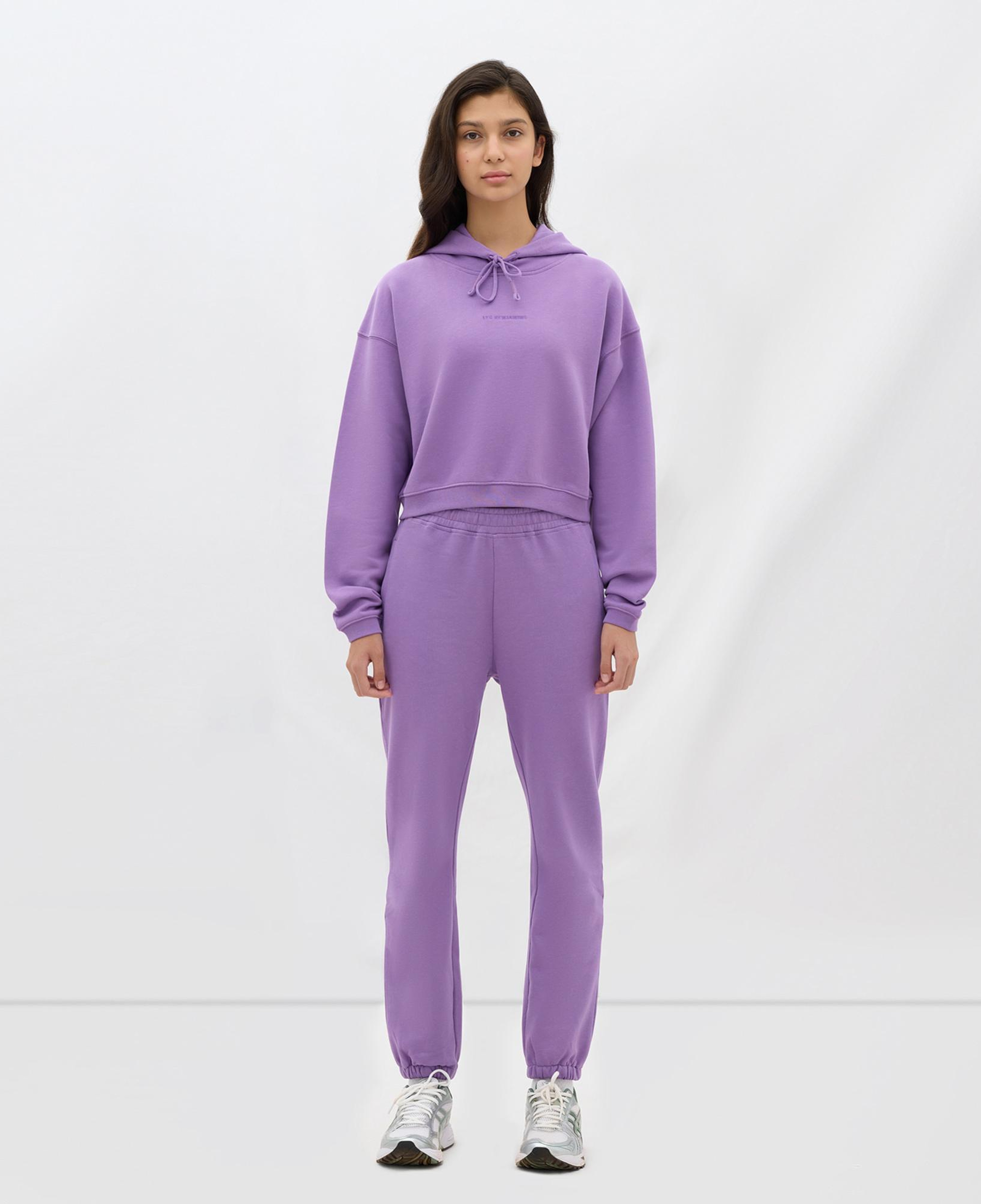 Les Benjamins Essential Kadın Mor Hoodie