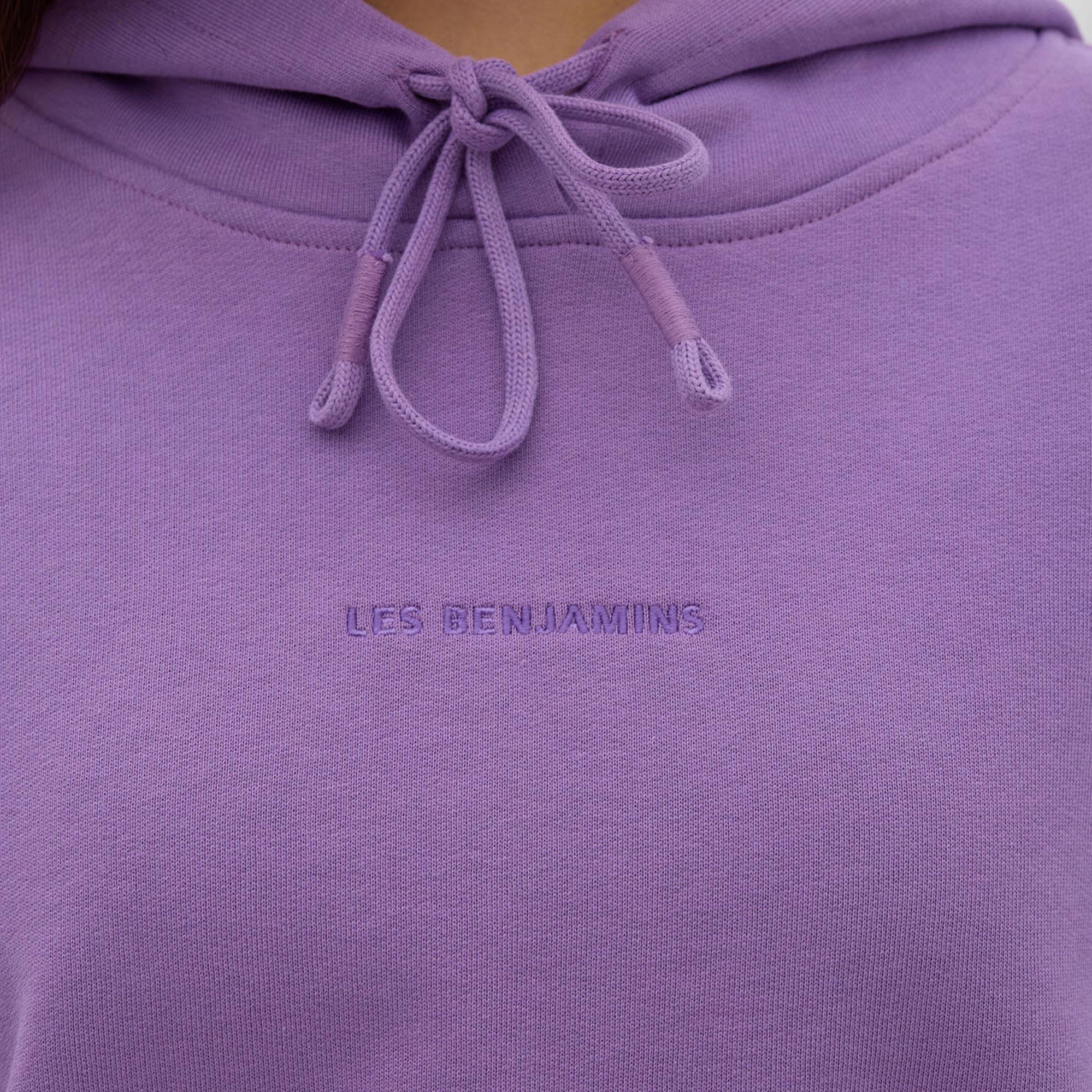Les Benjamins Essential Kadın Mor Hoodie