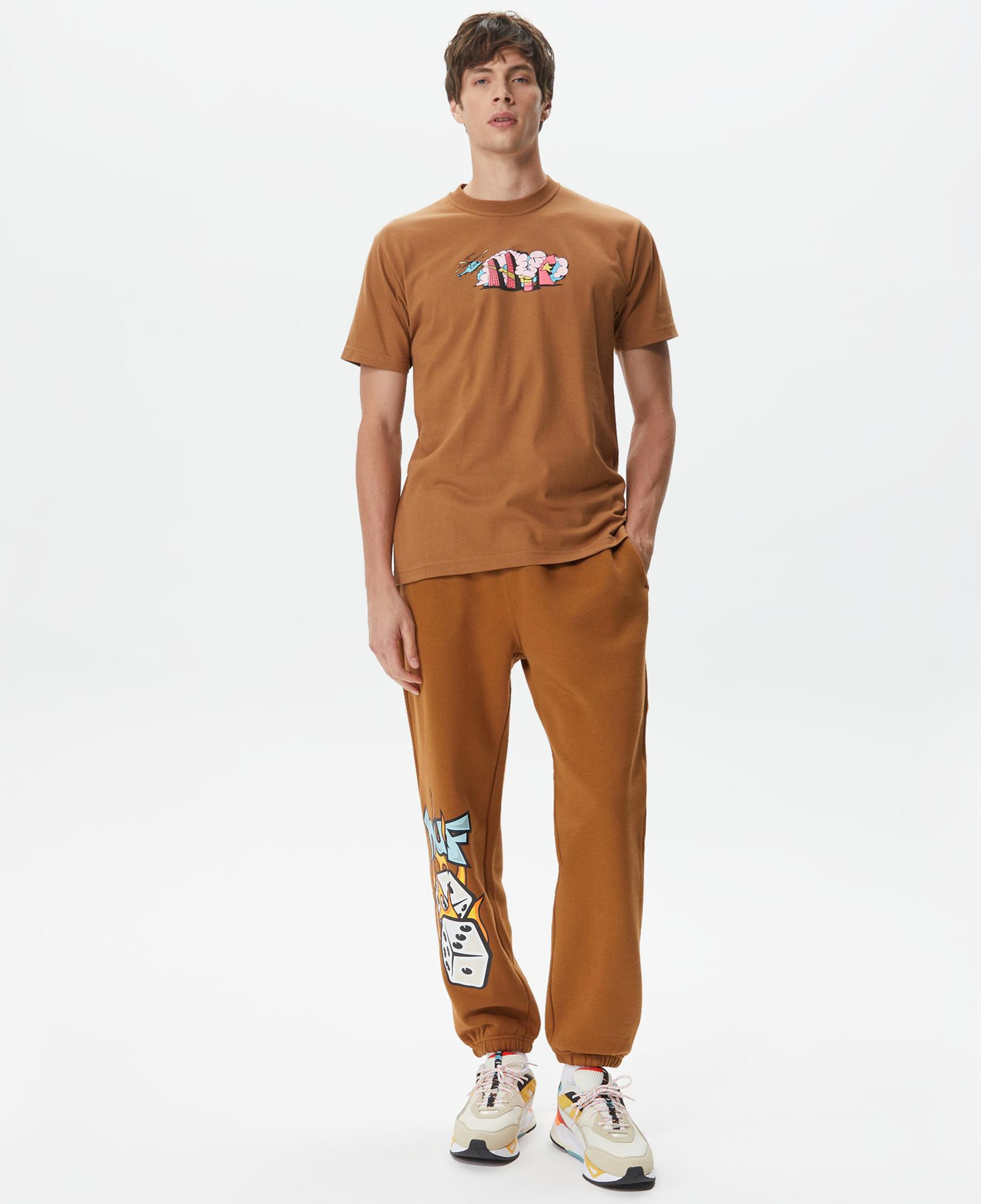 Huf Street Level Erkek Kahverengi T-Shirt