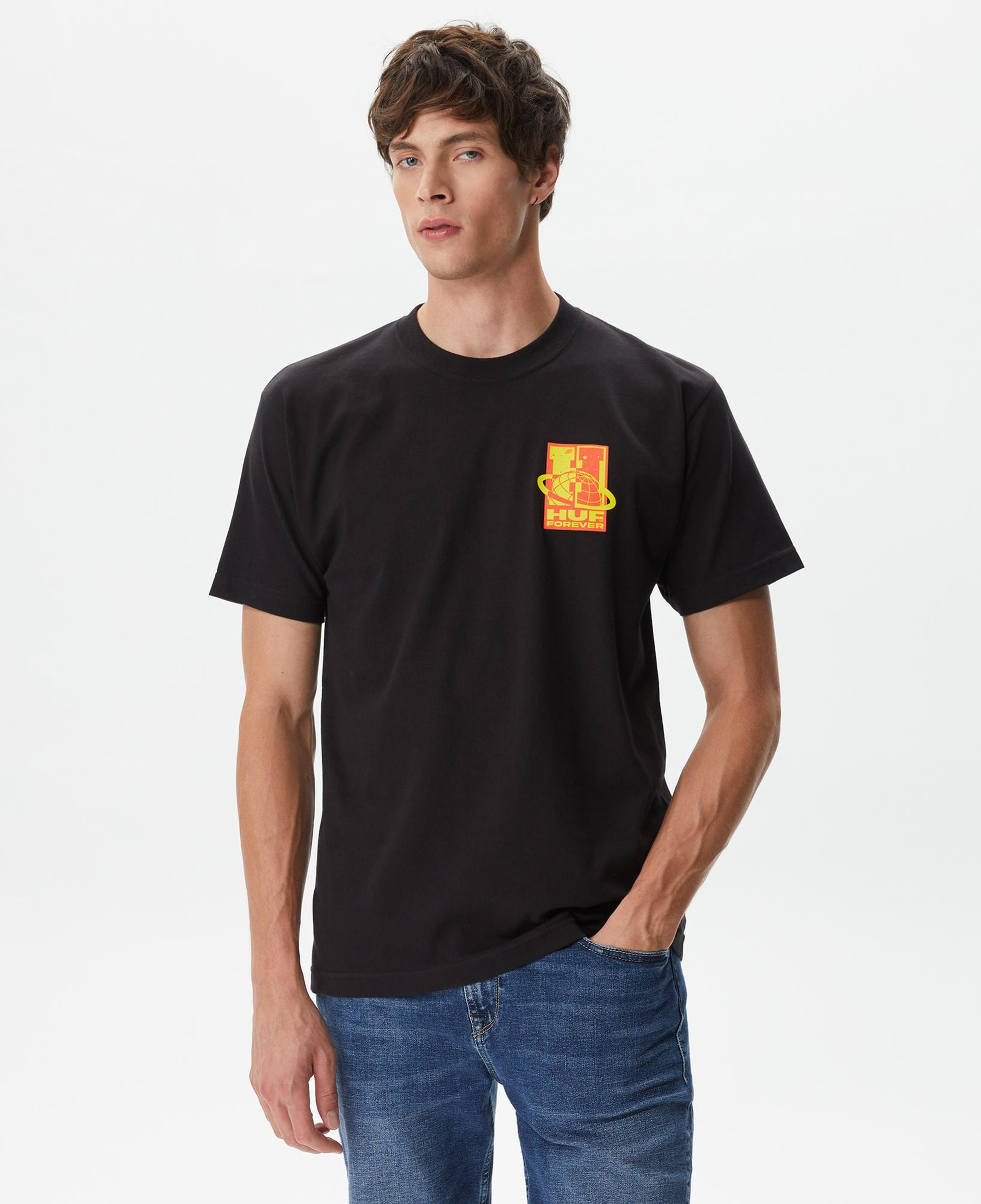 Huf Galaxywide Erkek Siyah T-Shirt