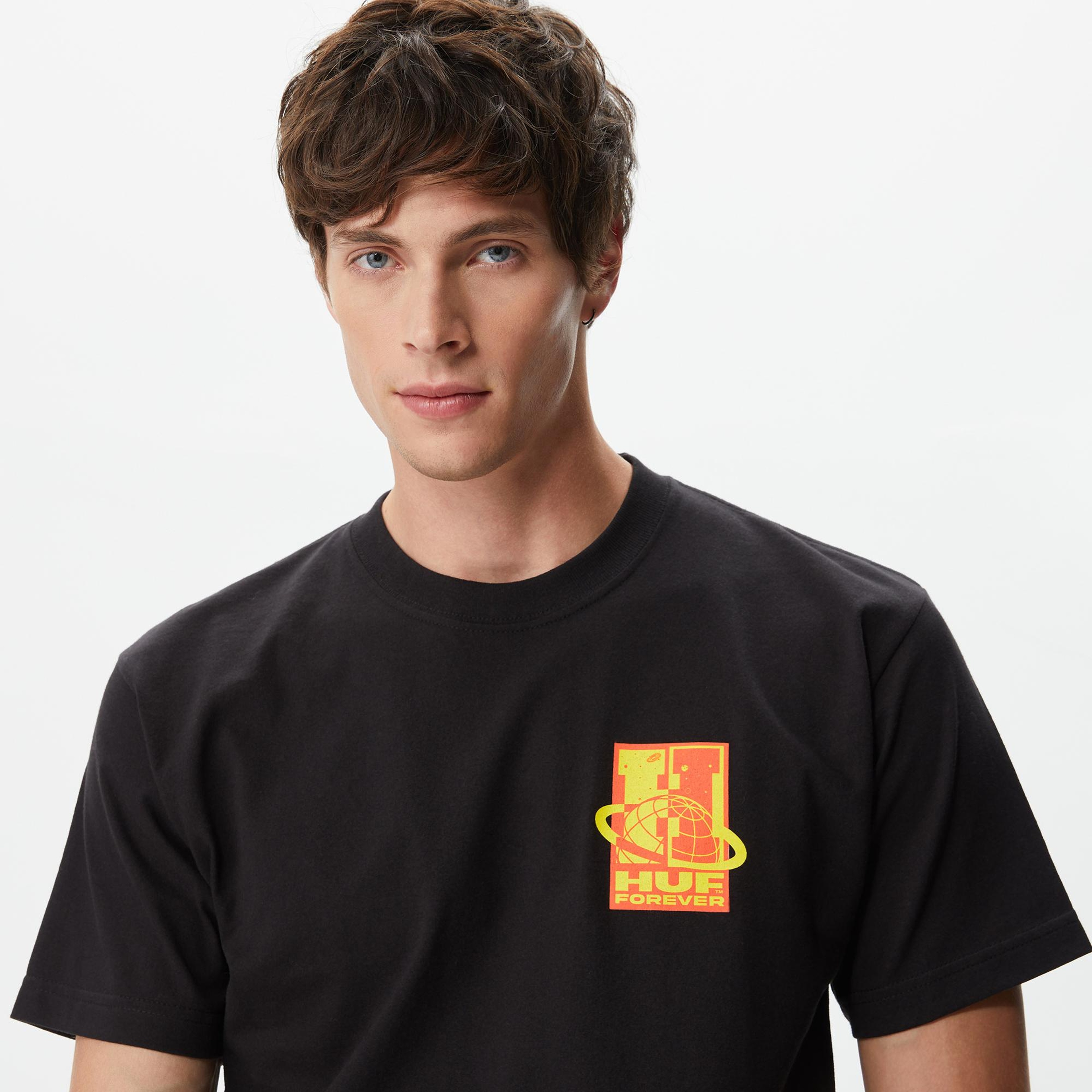 Huf Galaxywide Erkek Siyah T-Shirt