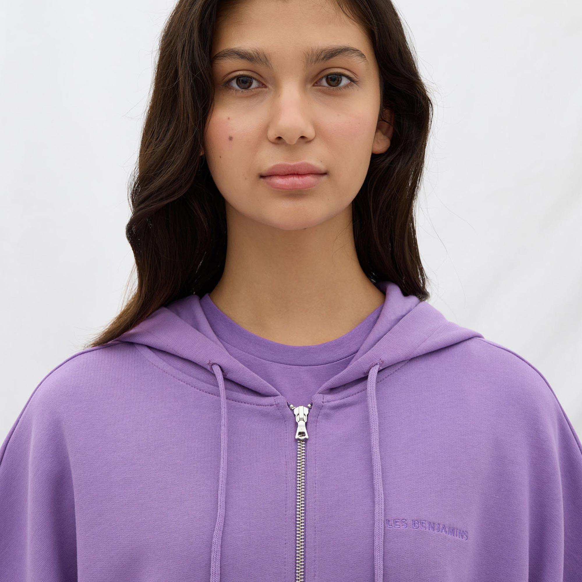 Les Benjamins Essential Kadın Mor Sweatshirt