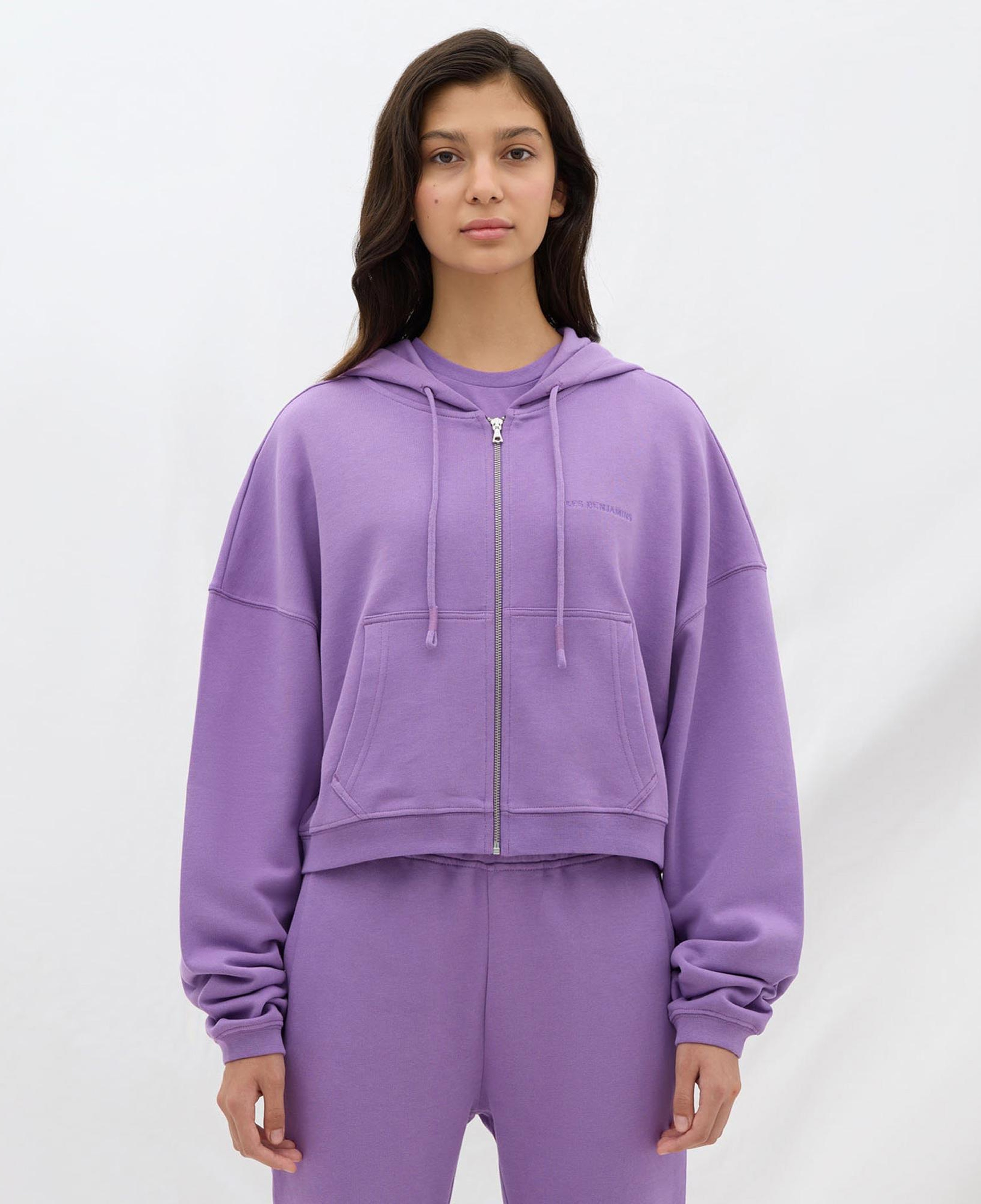 Les Benjamins Essential Kadın Mor Sweatshirt