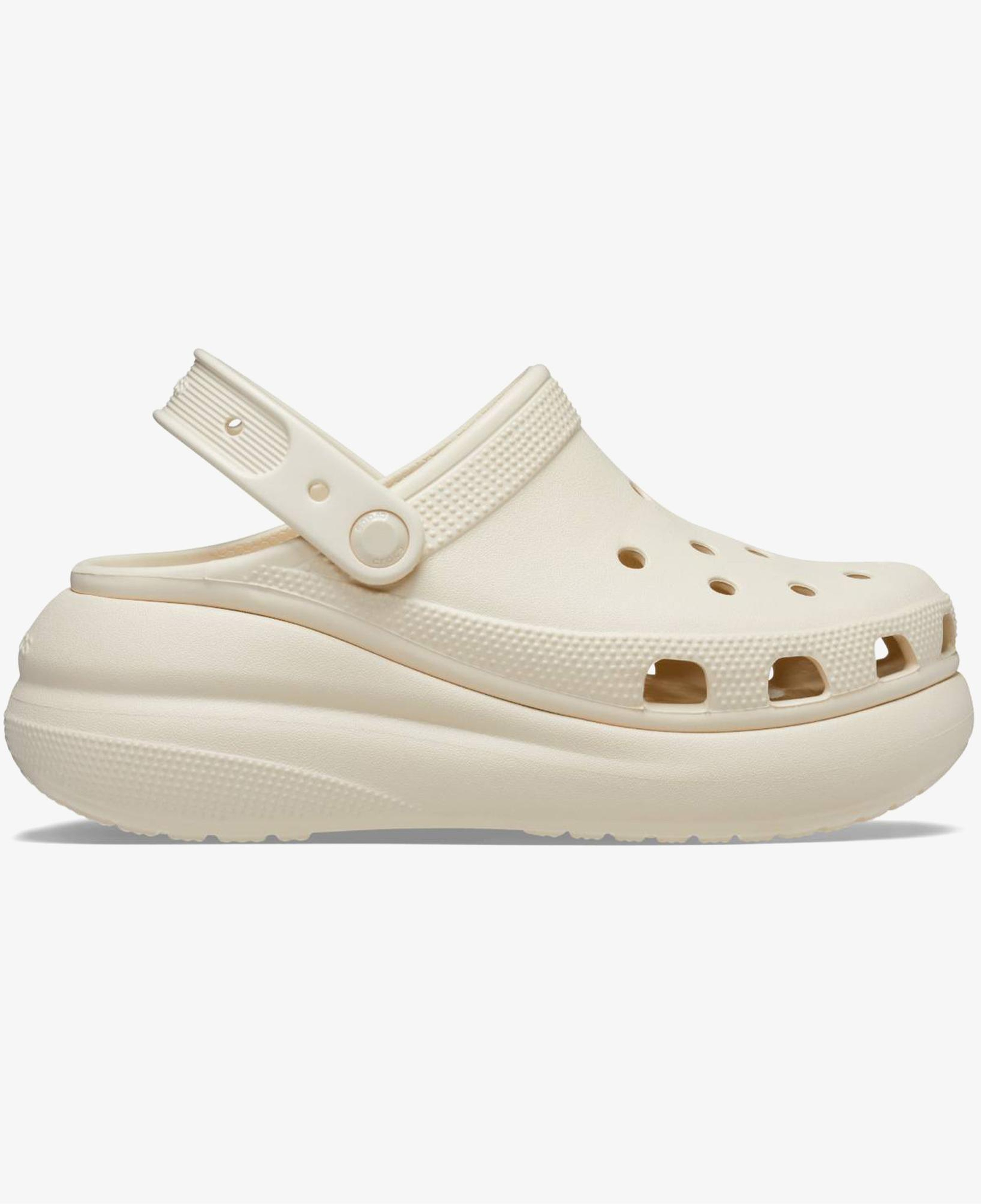 Crocs Classic Crush Clog Kadın Krem Terlik
