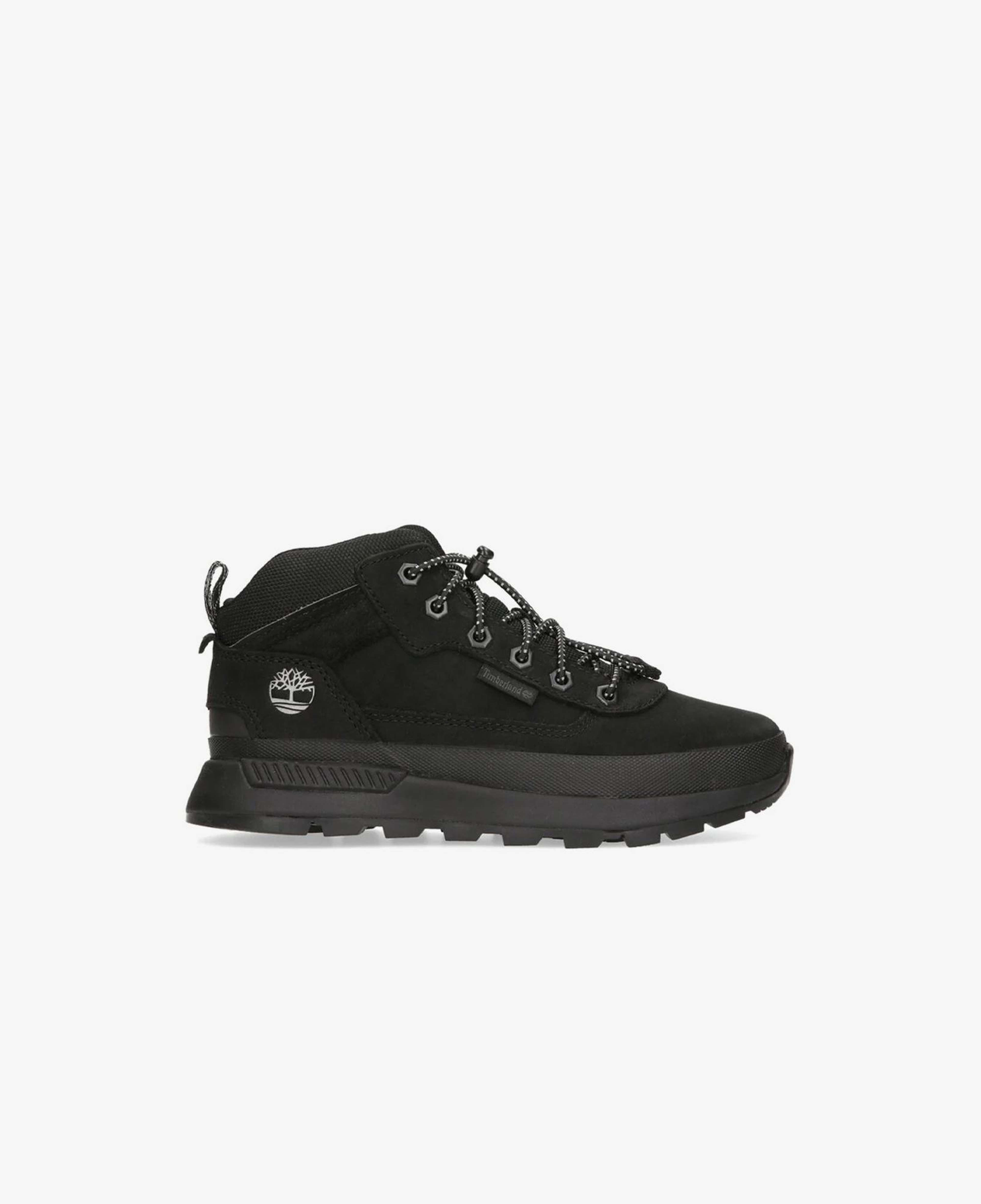 Timberland Mid Lace Up Çocuk Siyah Outdoor Bot