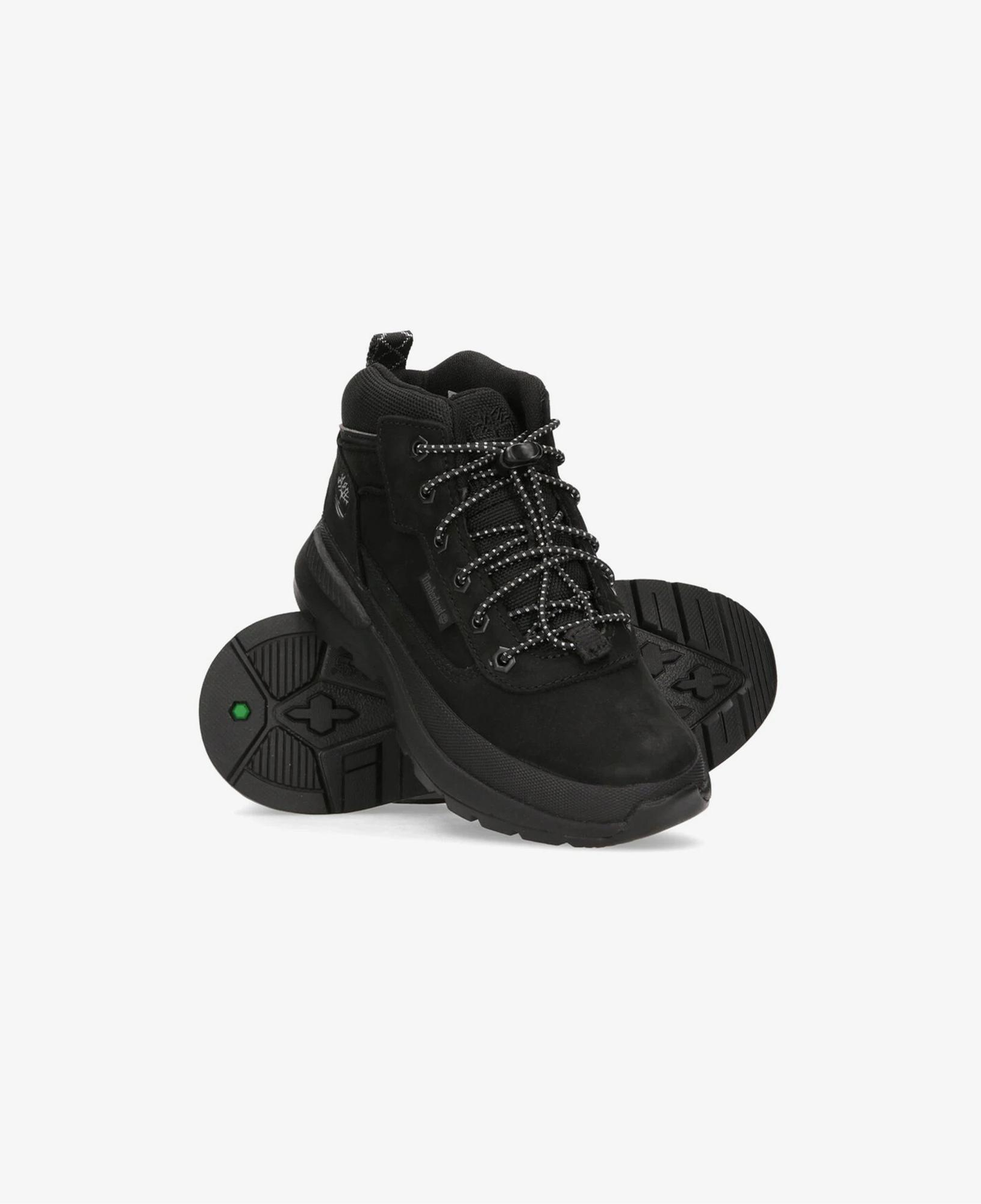 Timberland Mid Lace Up Çocuk Siyah Outdoor Bot