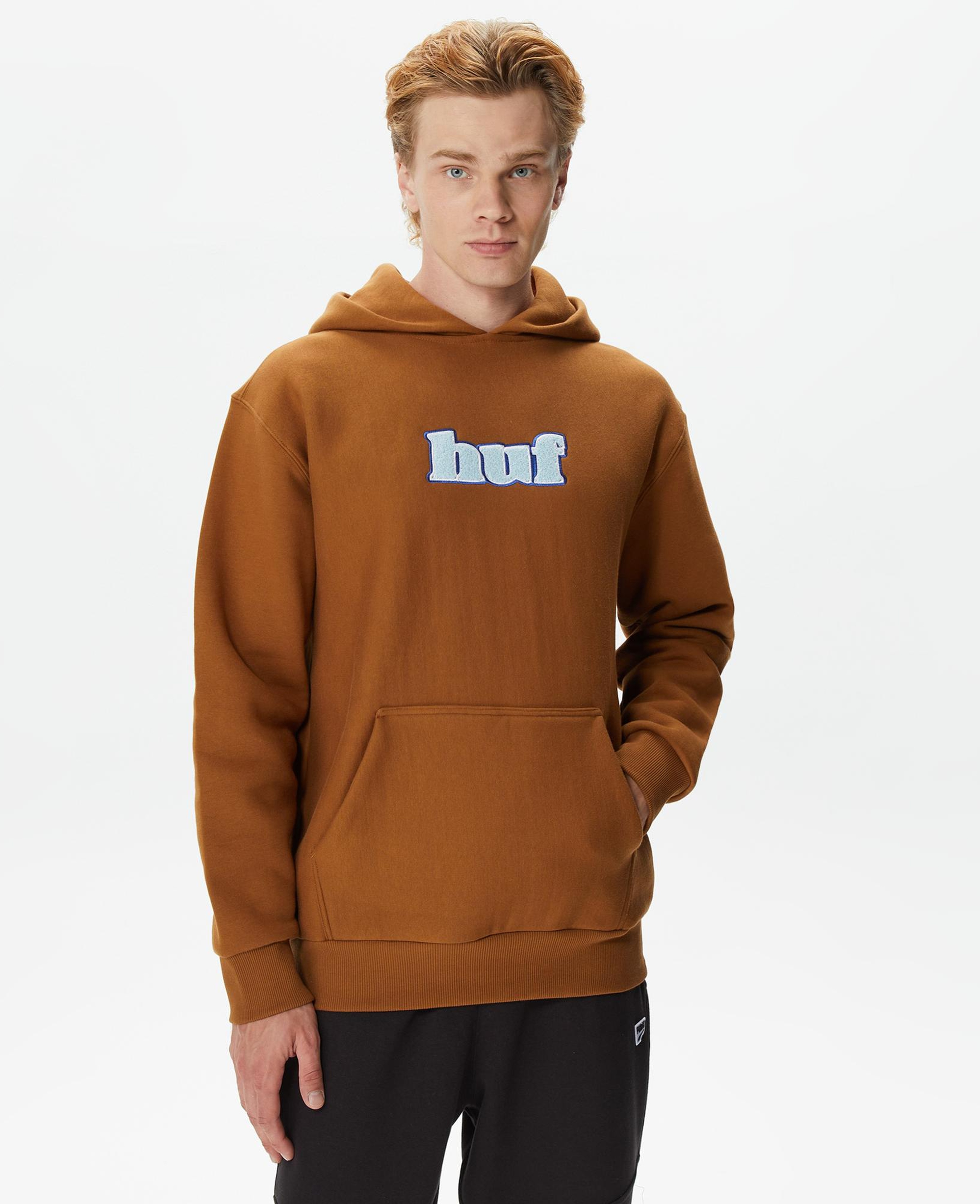 HUF Madison Heavyweight Erkek Kahverengi Hoodie