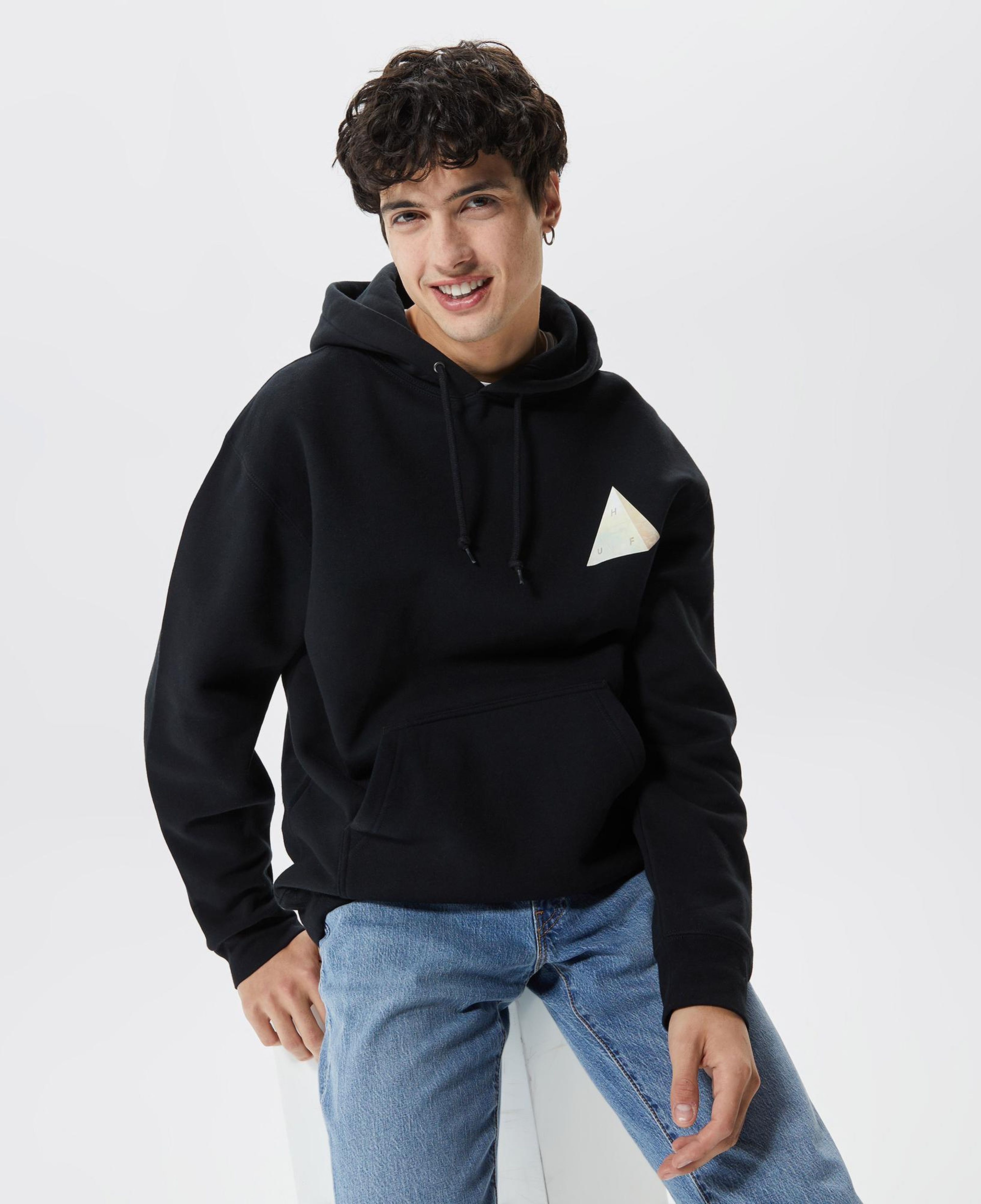 Huf Discover Nature Erkek Siyah Hoodie