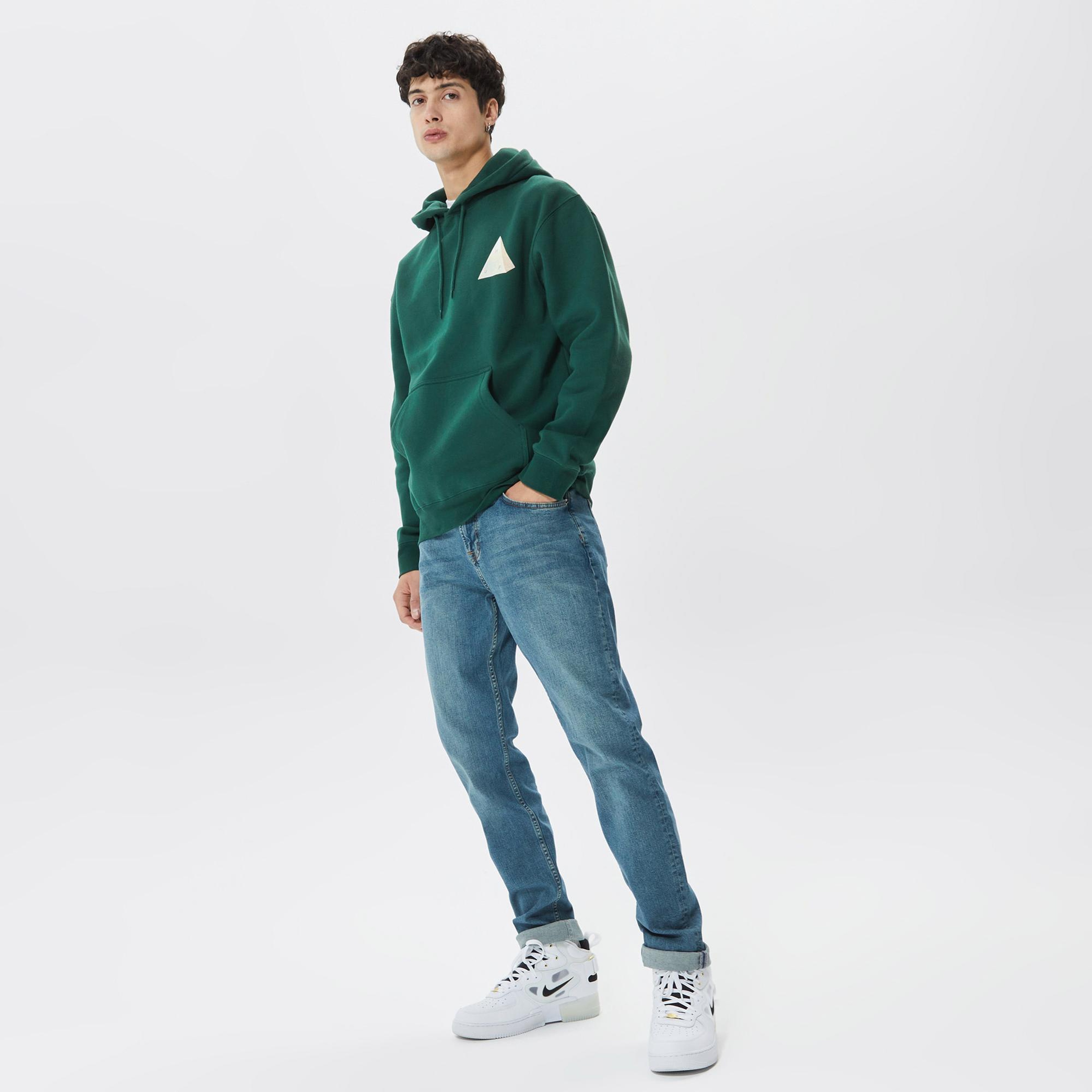 Huf Discover Nature Erkek Yeşil Hoodie