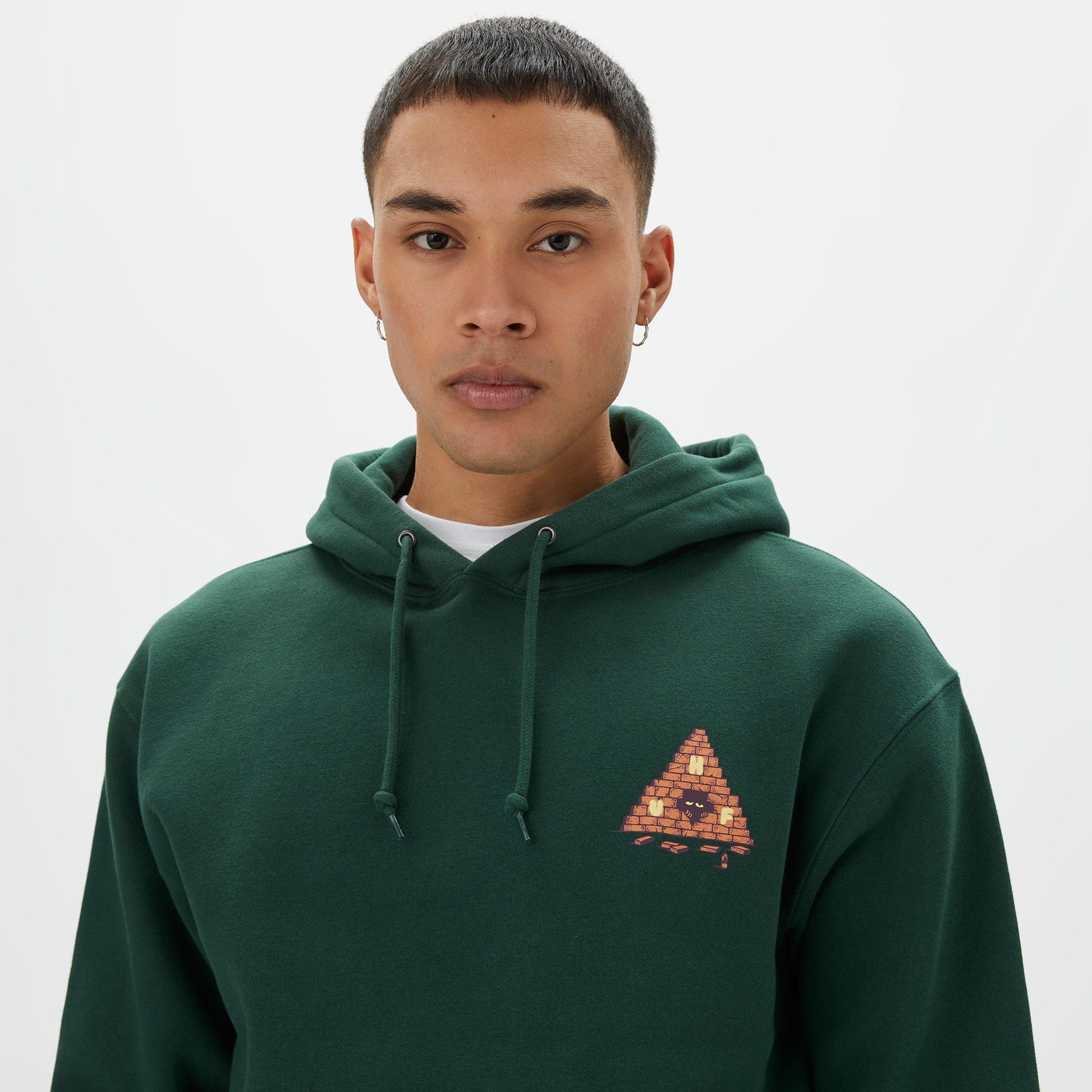 Huf Brick Lurk Erkek Yeşil Hoodie