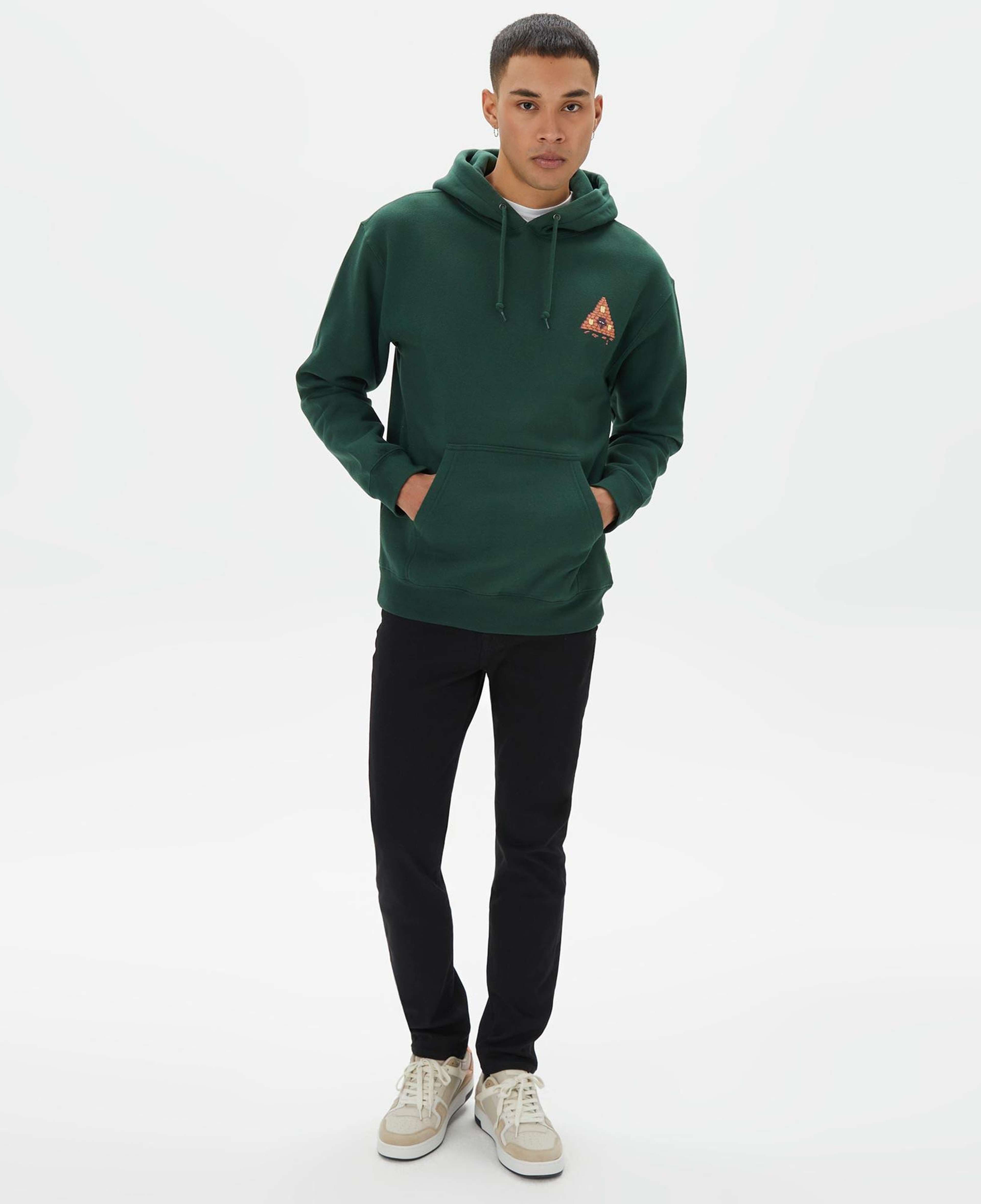 Huf Brick Lurk Erkek Yeşil Hoodie