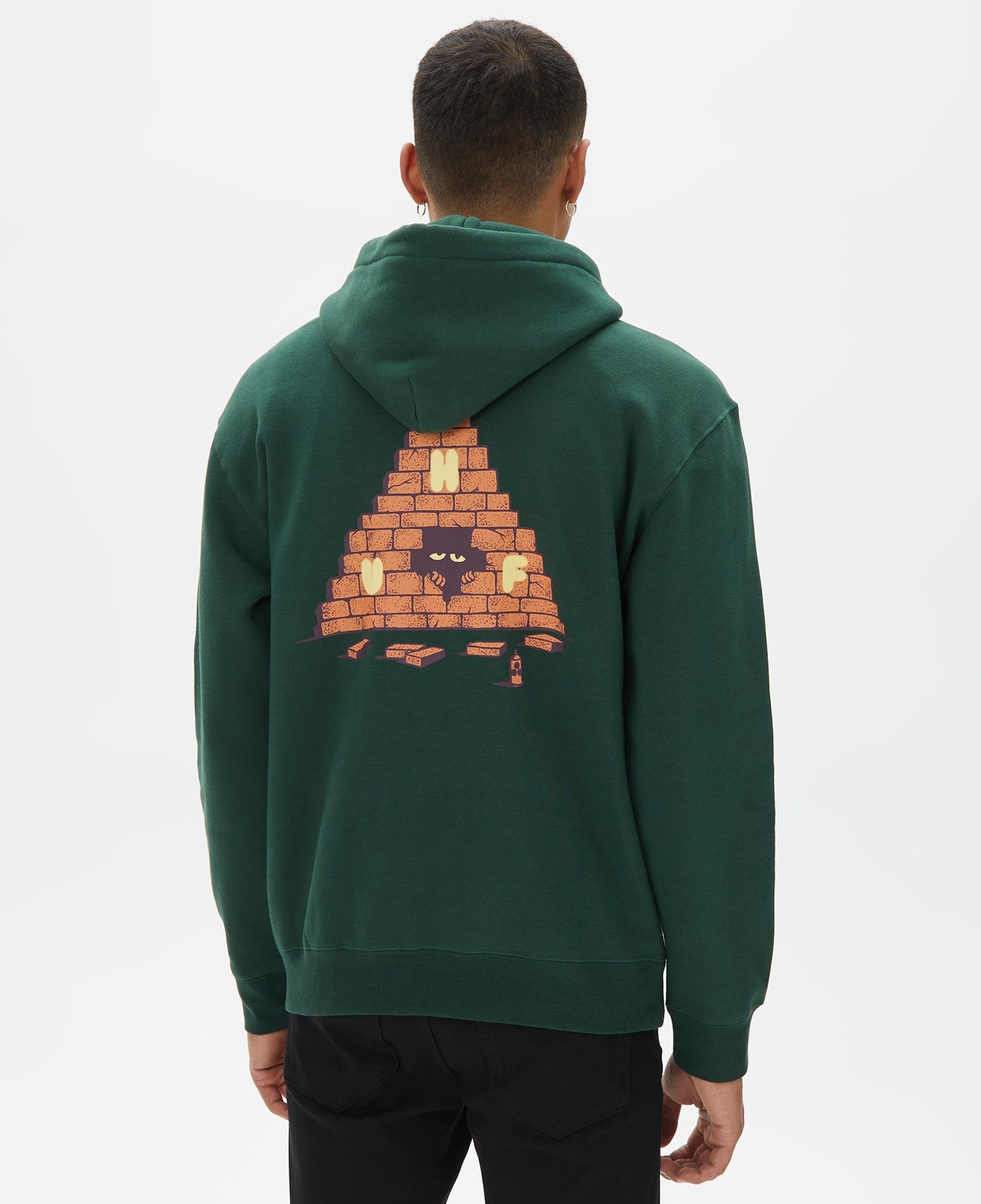 Huf Brick Lurk Erkek Yeşil Hoodie