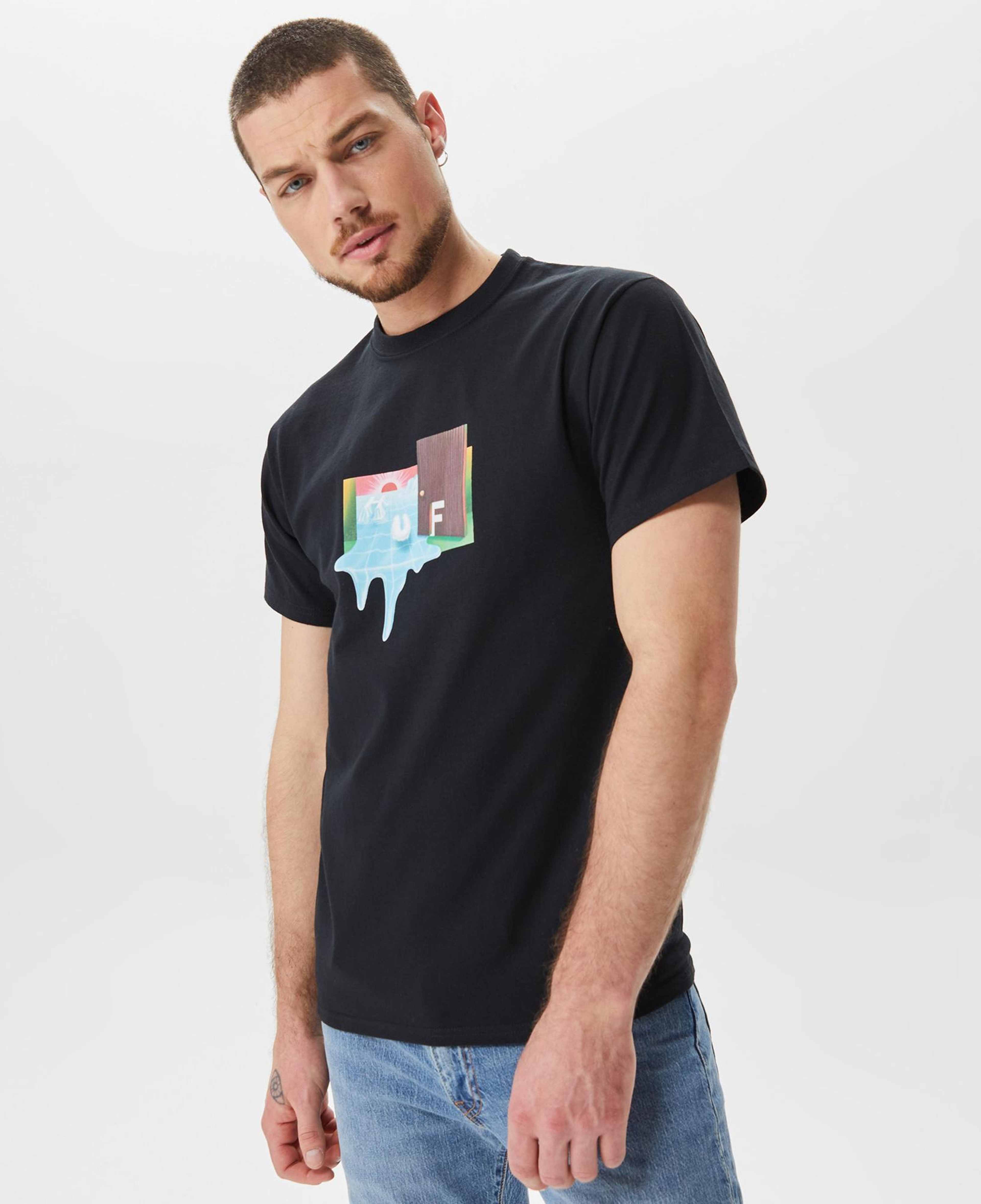 Huf Door Of Perception Erkek Siyah T-Shirt