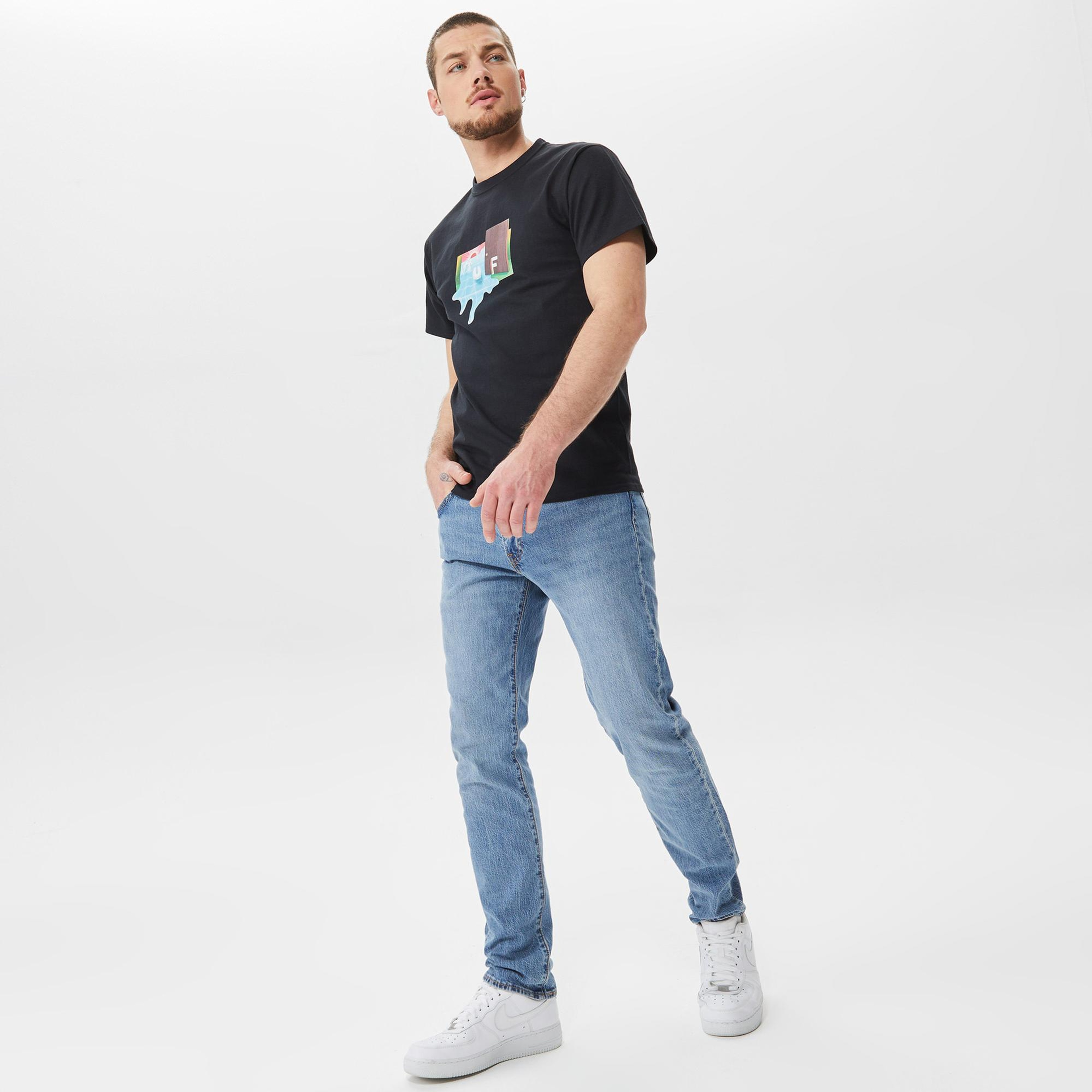 Huf Door Of Perception Erkek Siyah T-Shirt
