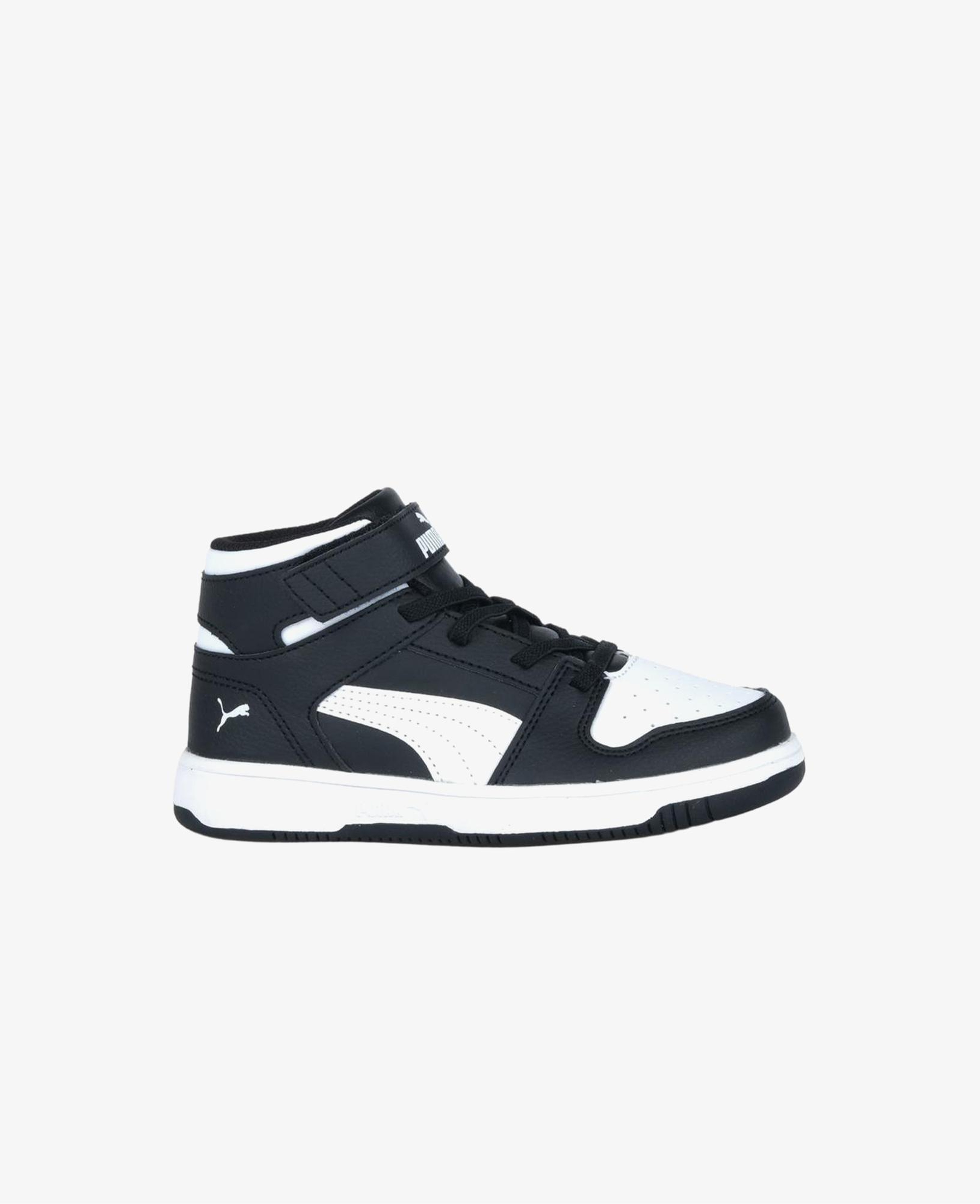Puma Rebound Layup Çocuk Siyah/Beyaz Spor Ayakkabı