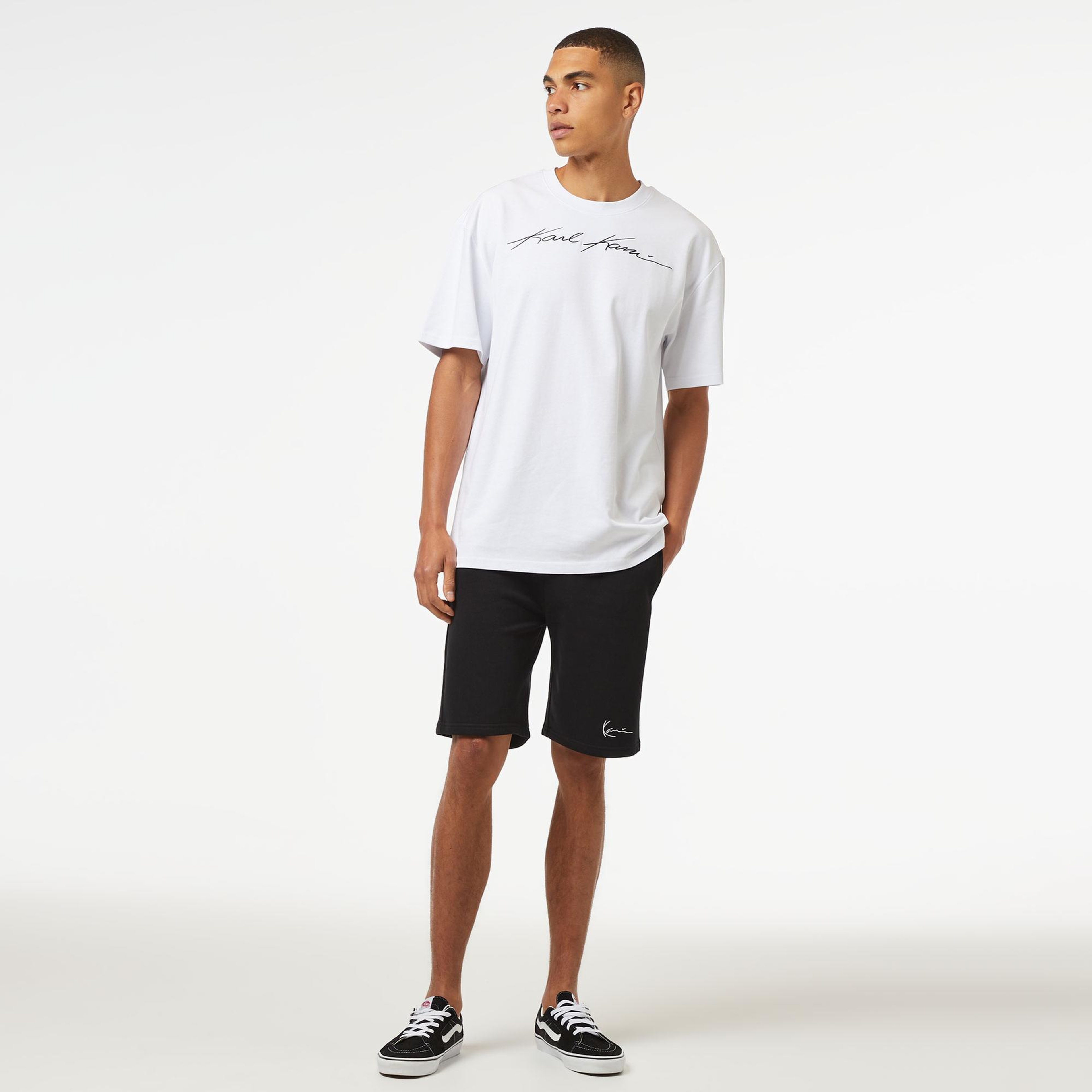 Karl Kani Autograph Heavy Jersey Boxy Erkek Beyaz T-Shirt