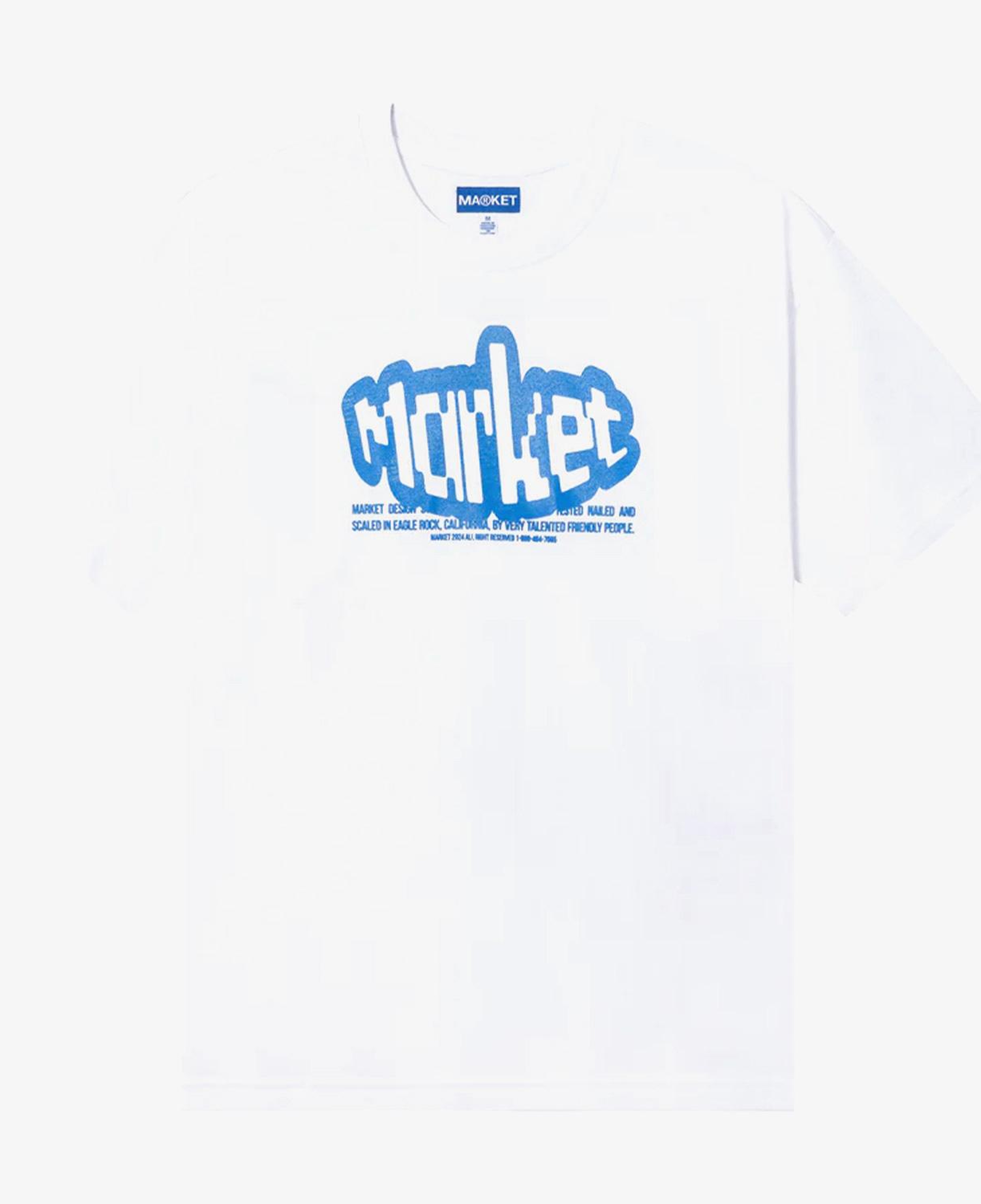 Market Test Nail Scale Erkek Beyaz T-Shirt