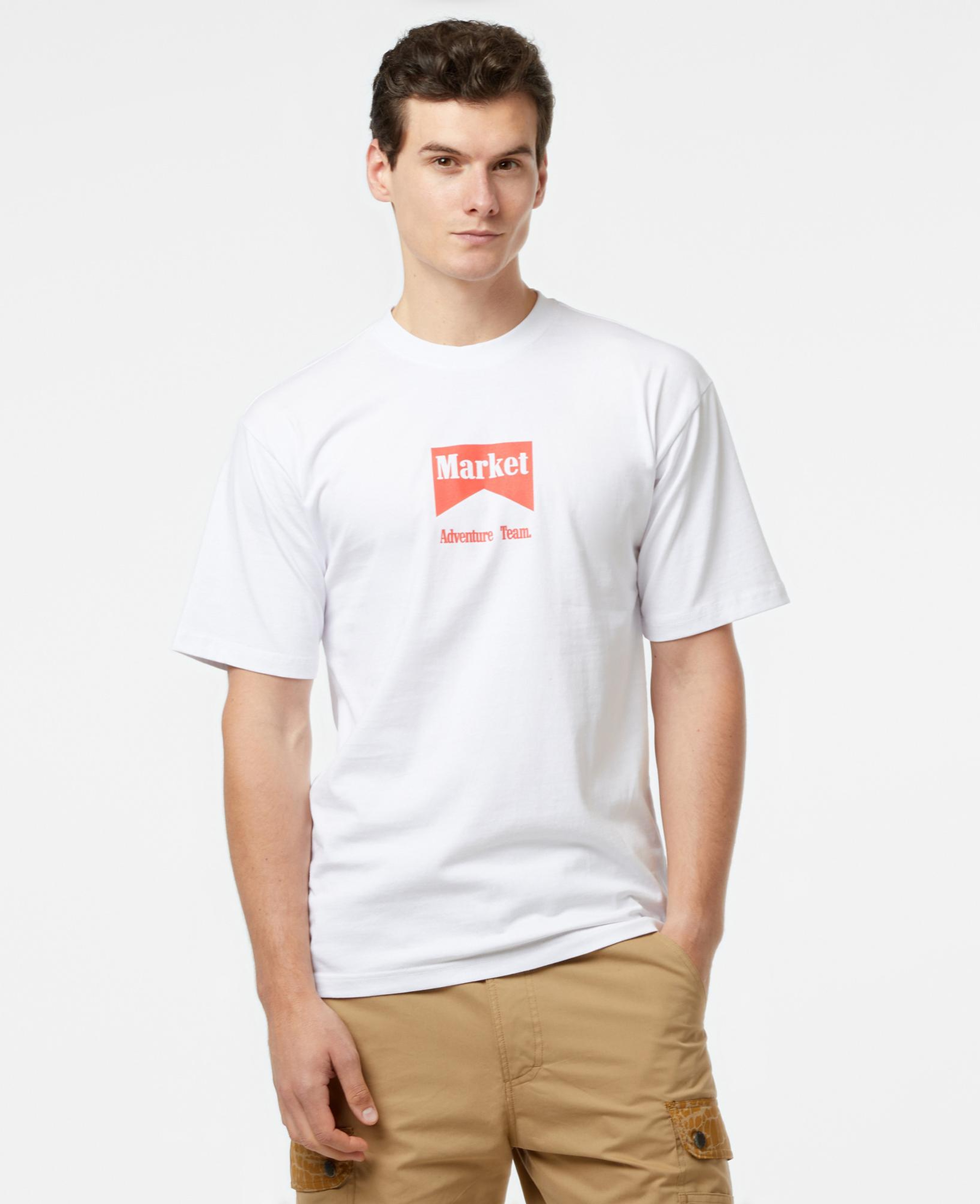 Market Adventure Team Erkek Beyaz T-Shirt