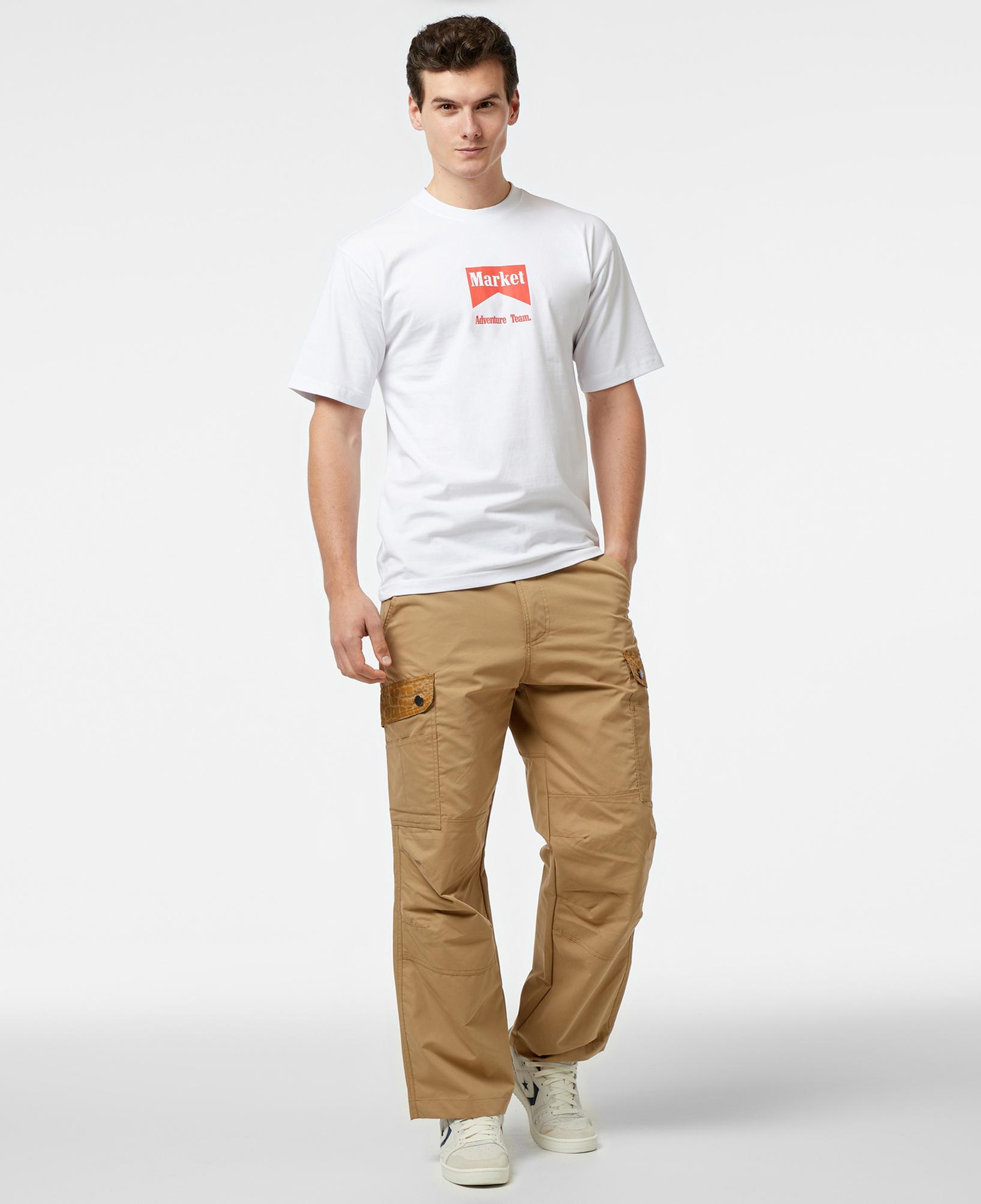 Market Adventure Team Erkek Beyaz T-Shirt