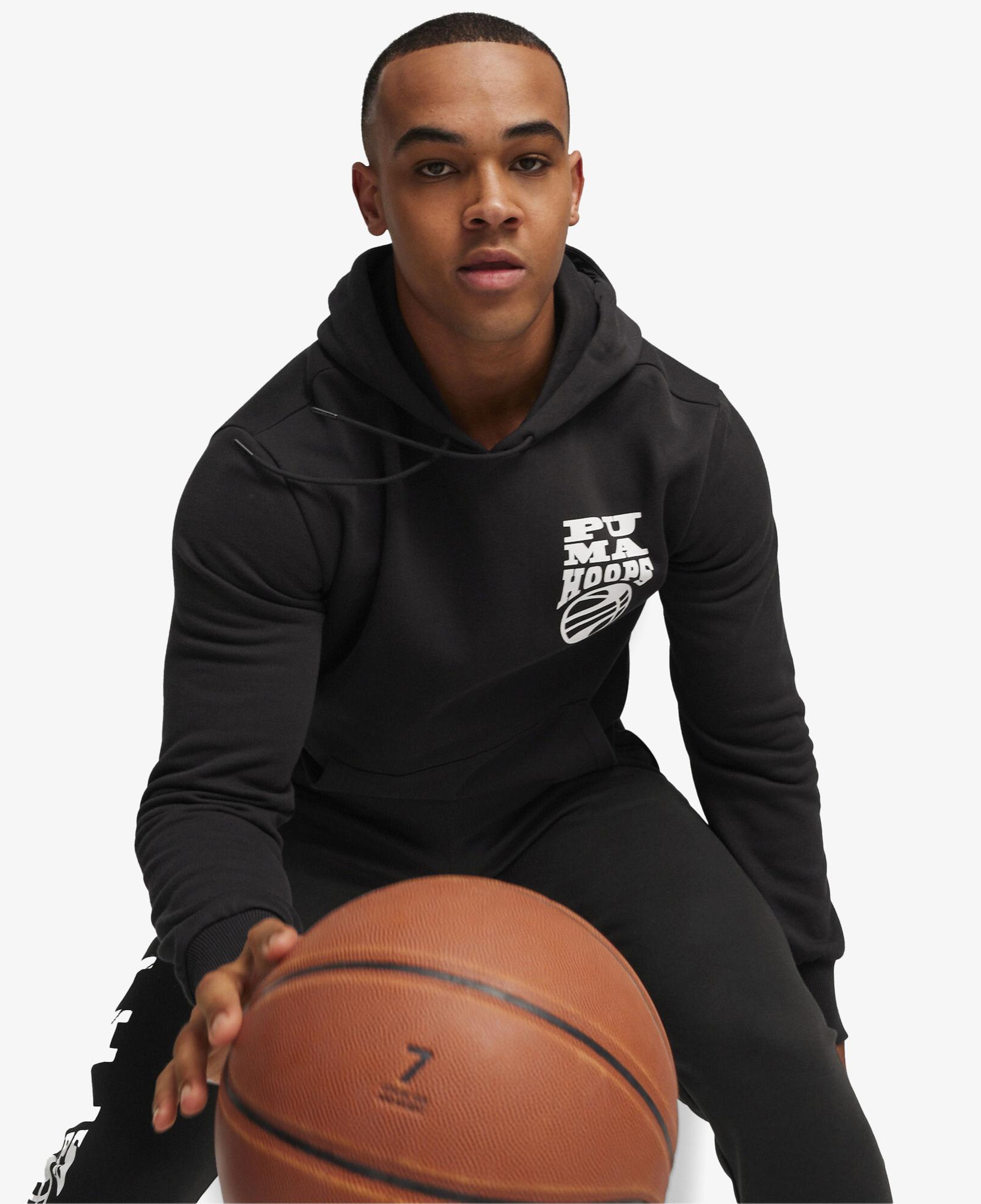 Puma Posterize 2.0 Erkek Siyah Hoodie