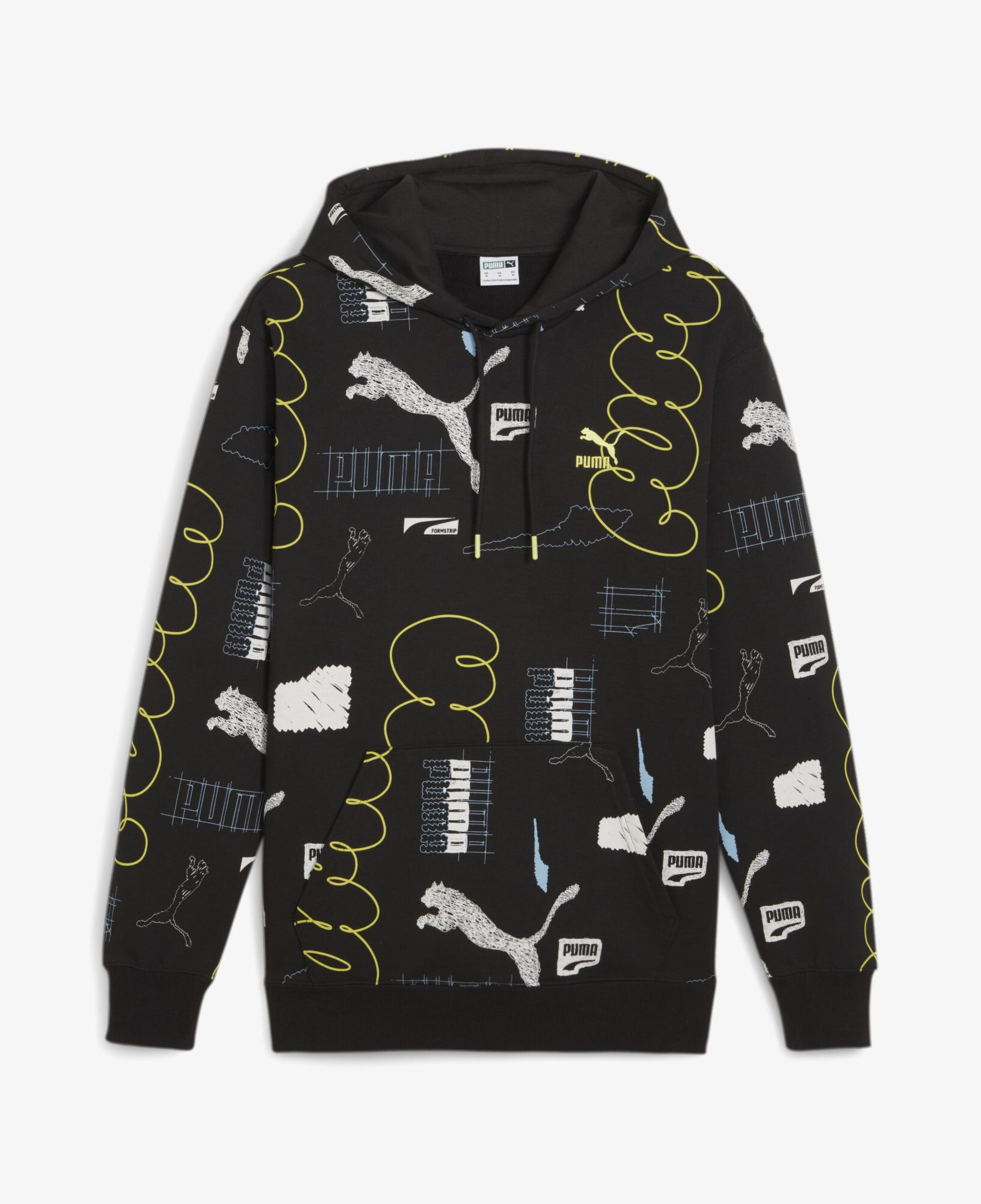 Puma Brand Love Erkek Siyah Hoodie