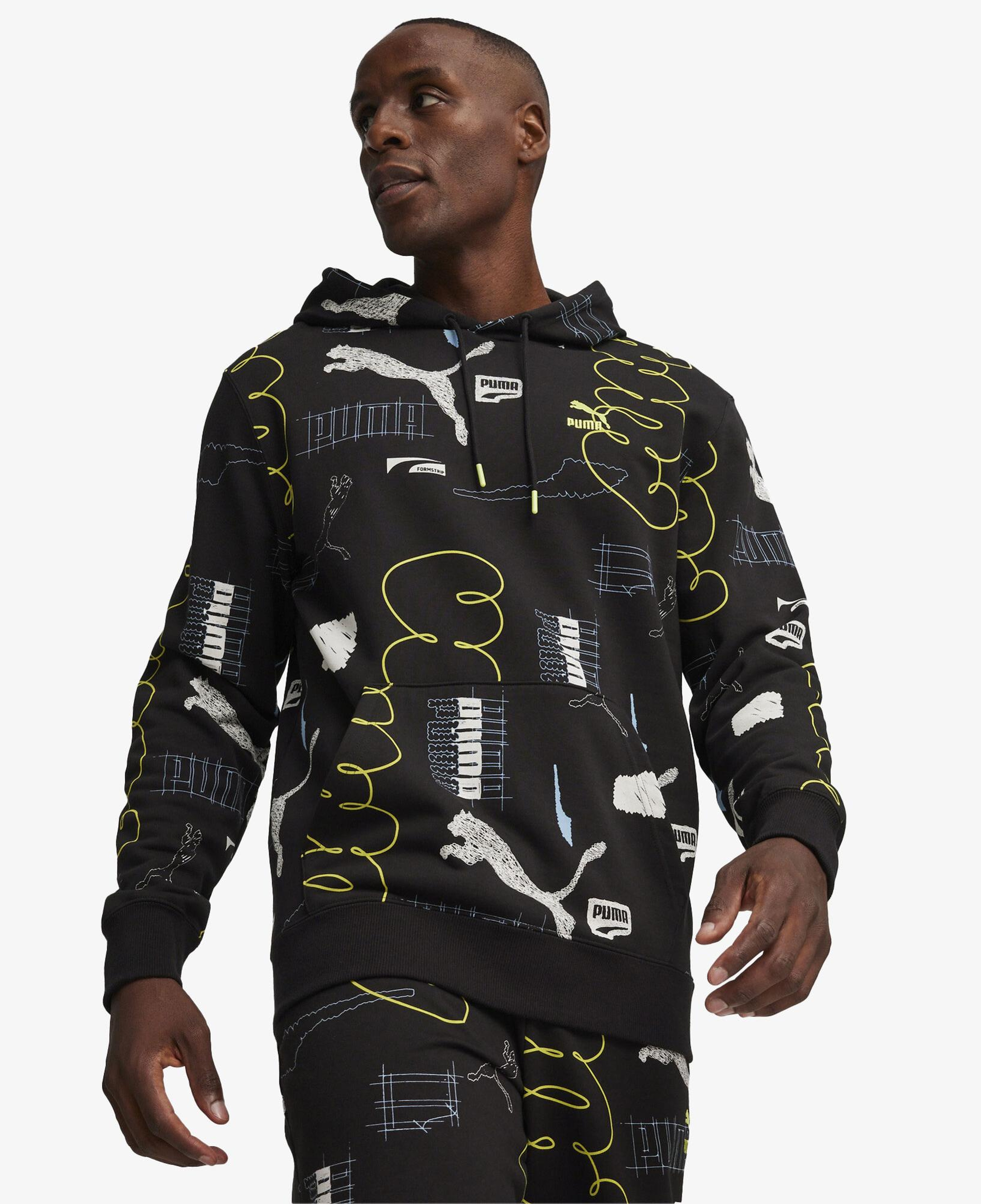 Puma Brand Love Erkek Siyah Hoodie