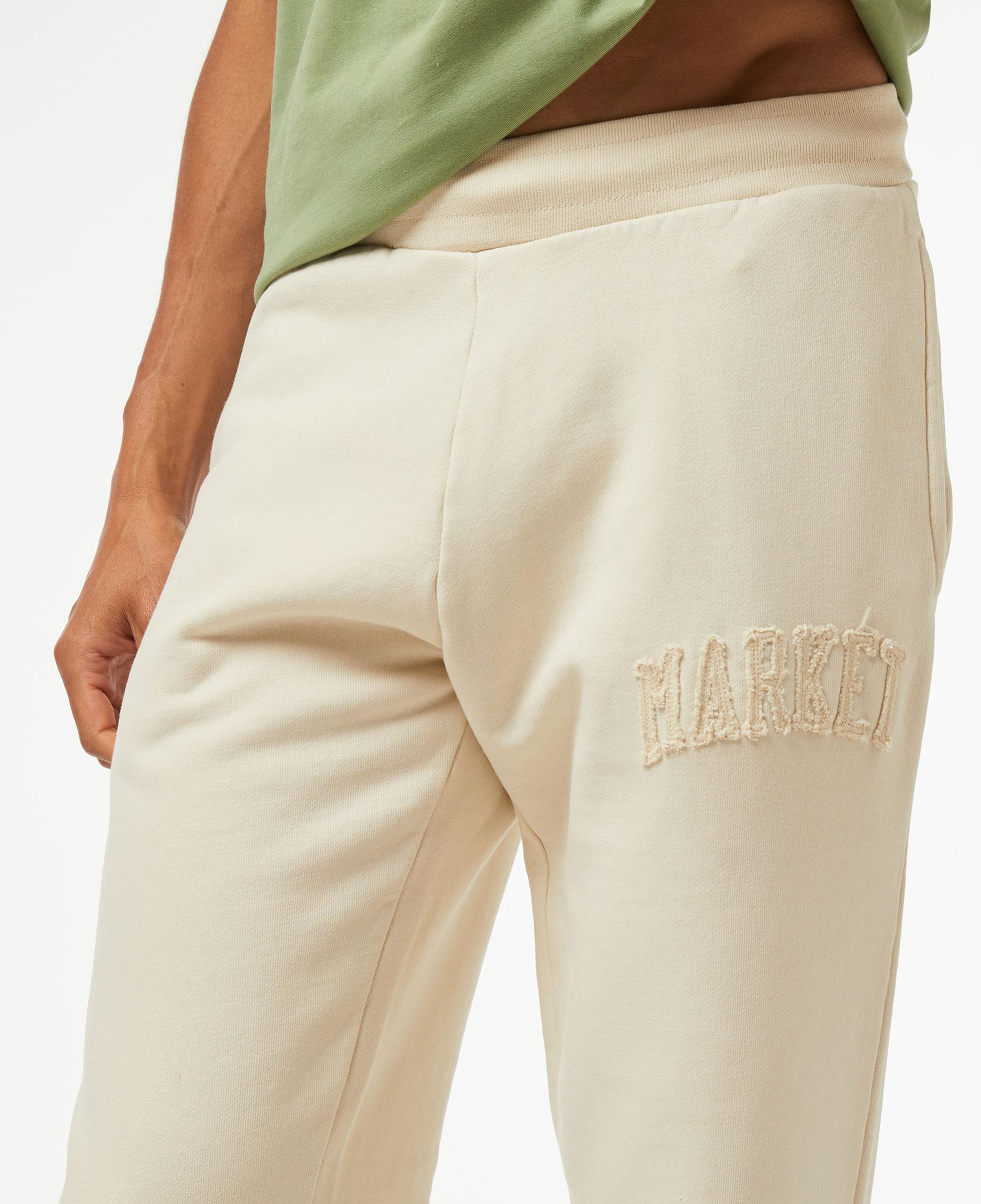 Market Vintage Wash Arc Erkek Krem Eşofman Altı