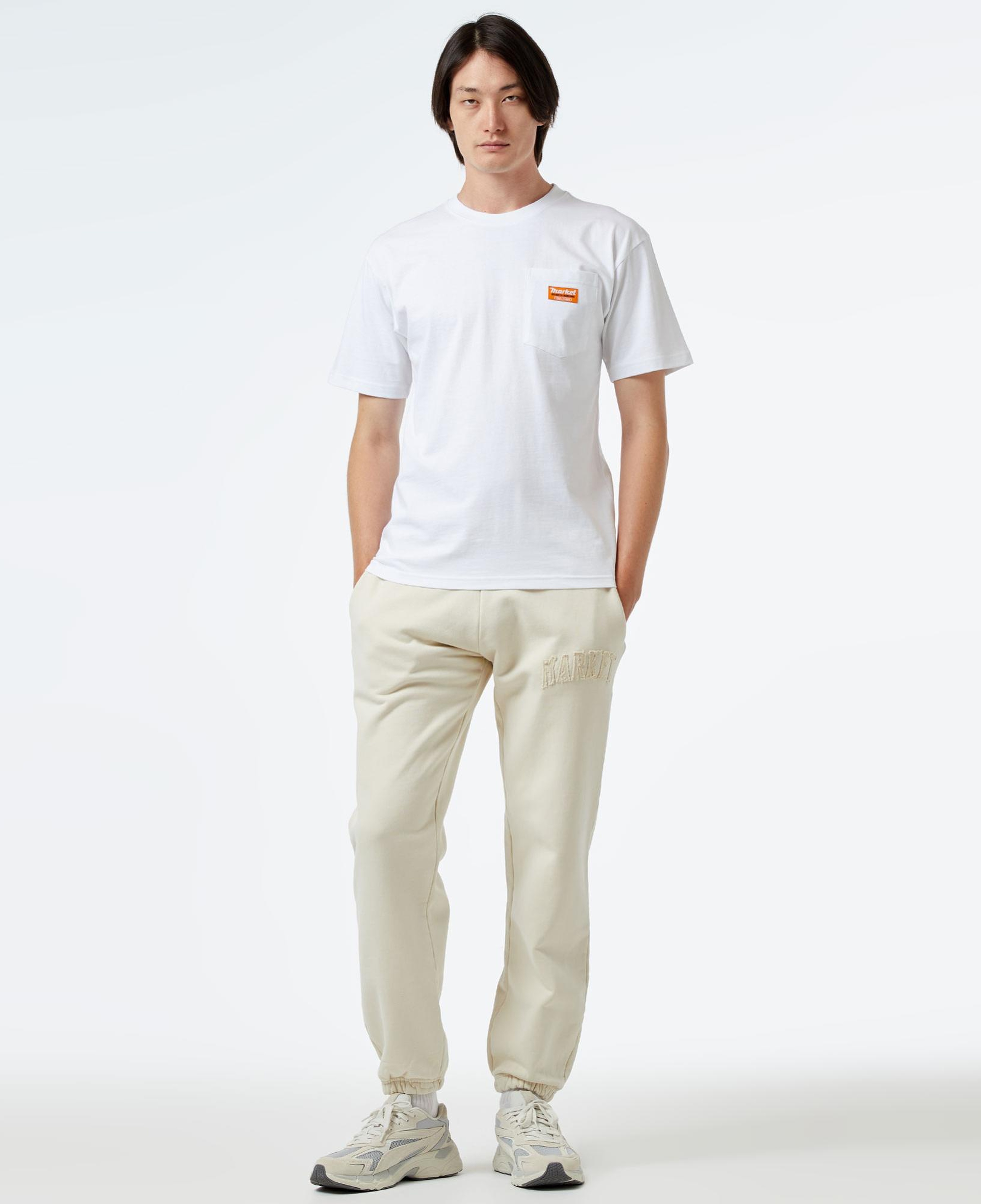 Market Hardware Pocket Erkek Beyaz T-Shirt